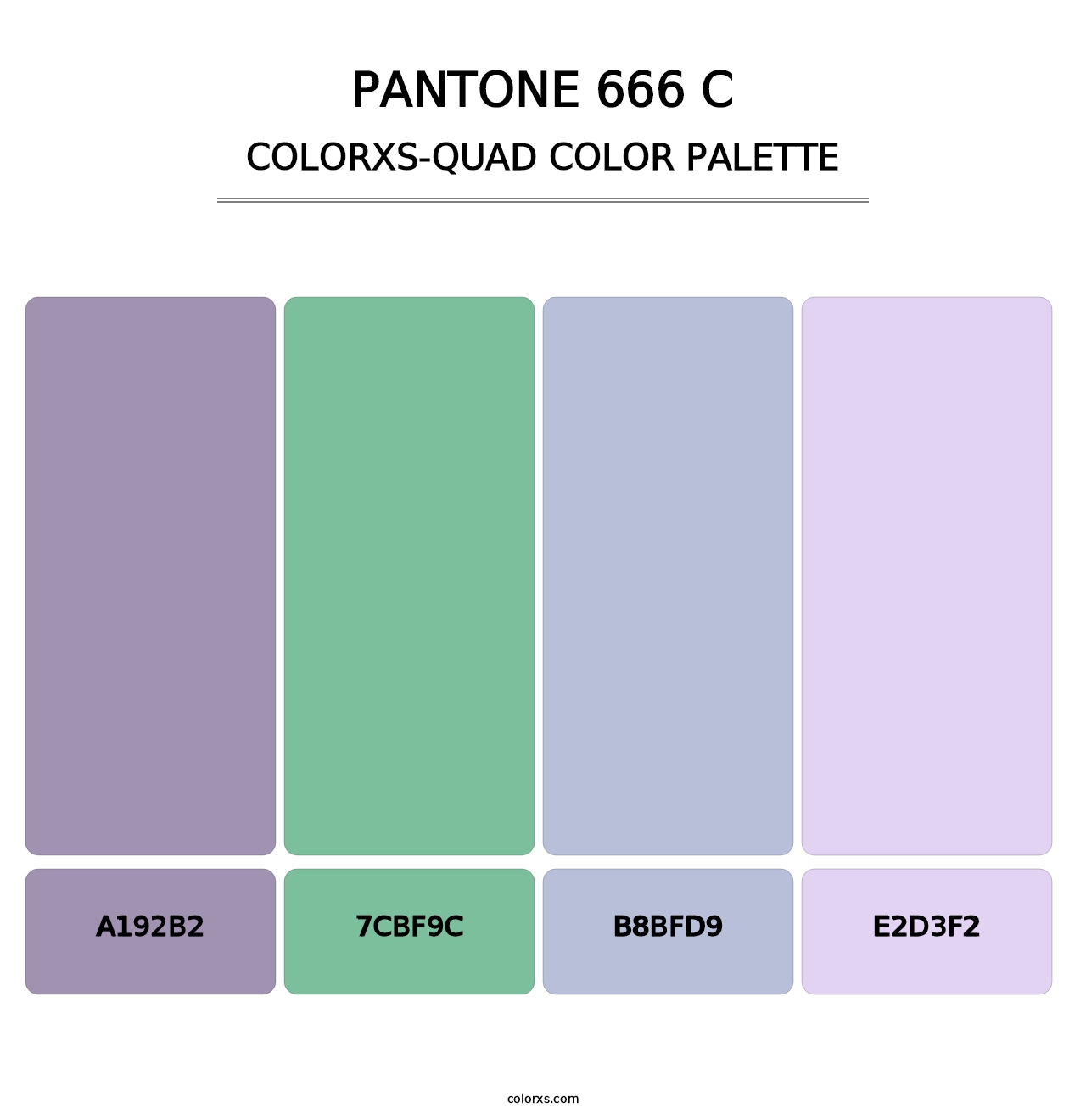 PANTONE 666 C - Colorxs Quad Palette