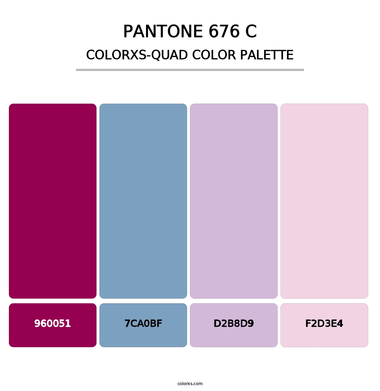 PANTONE 676 C - Colorxs Quad Palette