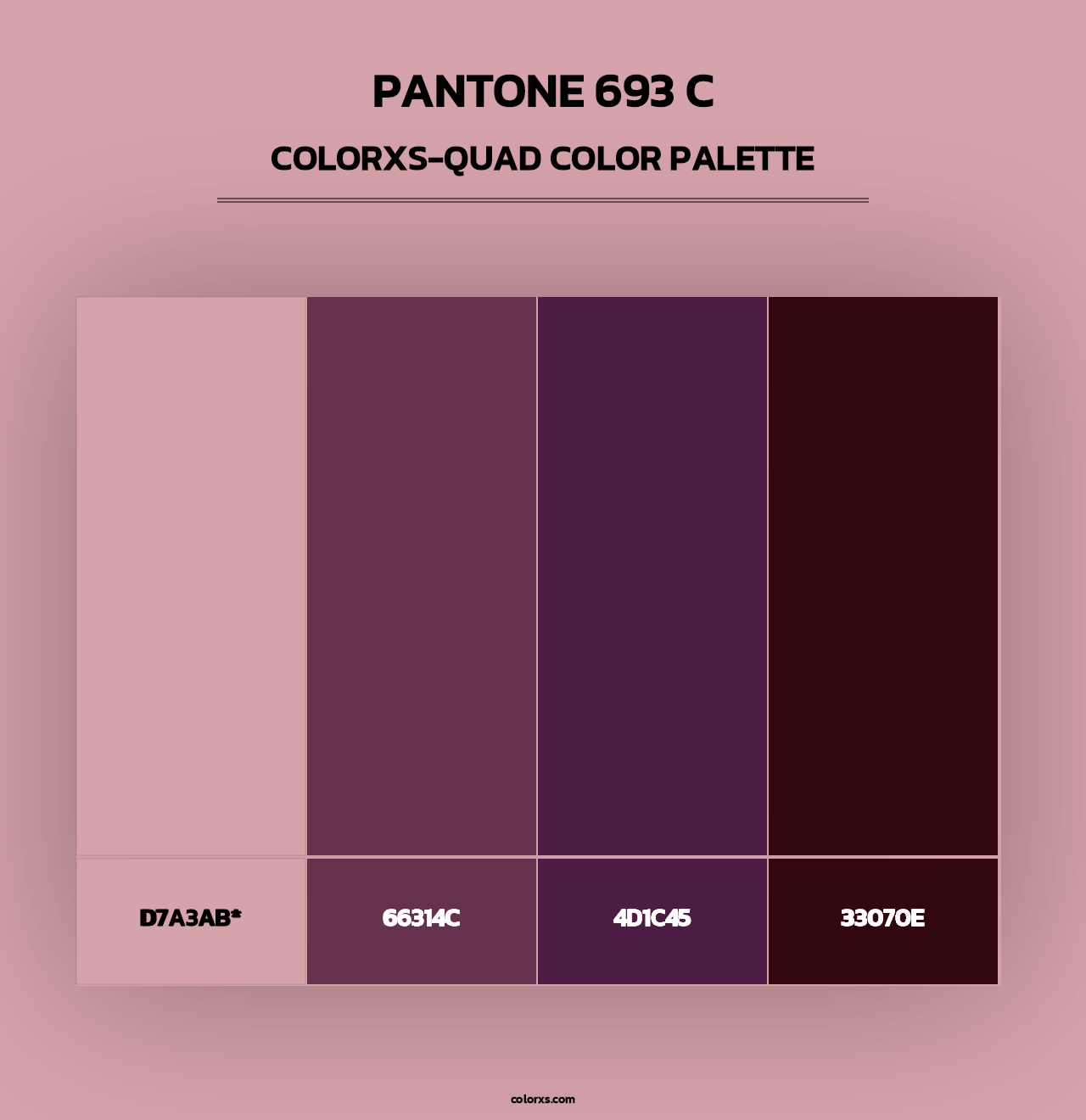PANTONE 693 C - Colorxs Quad Palette