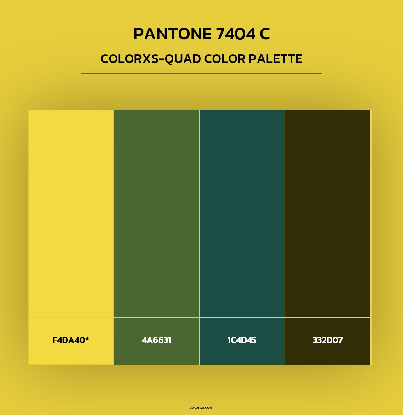 PANTONE 7404 C - Colorxs Quad Palette