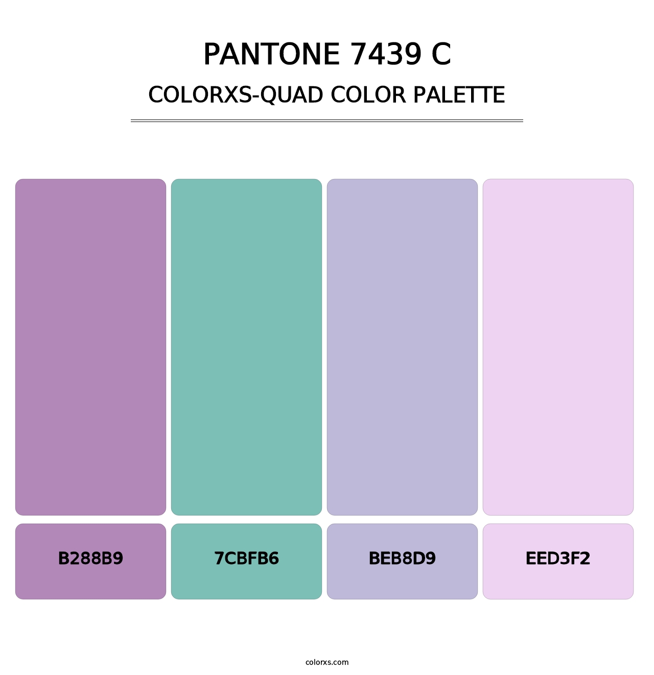PANTONE 7439 C - Colorxs Quad Palette