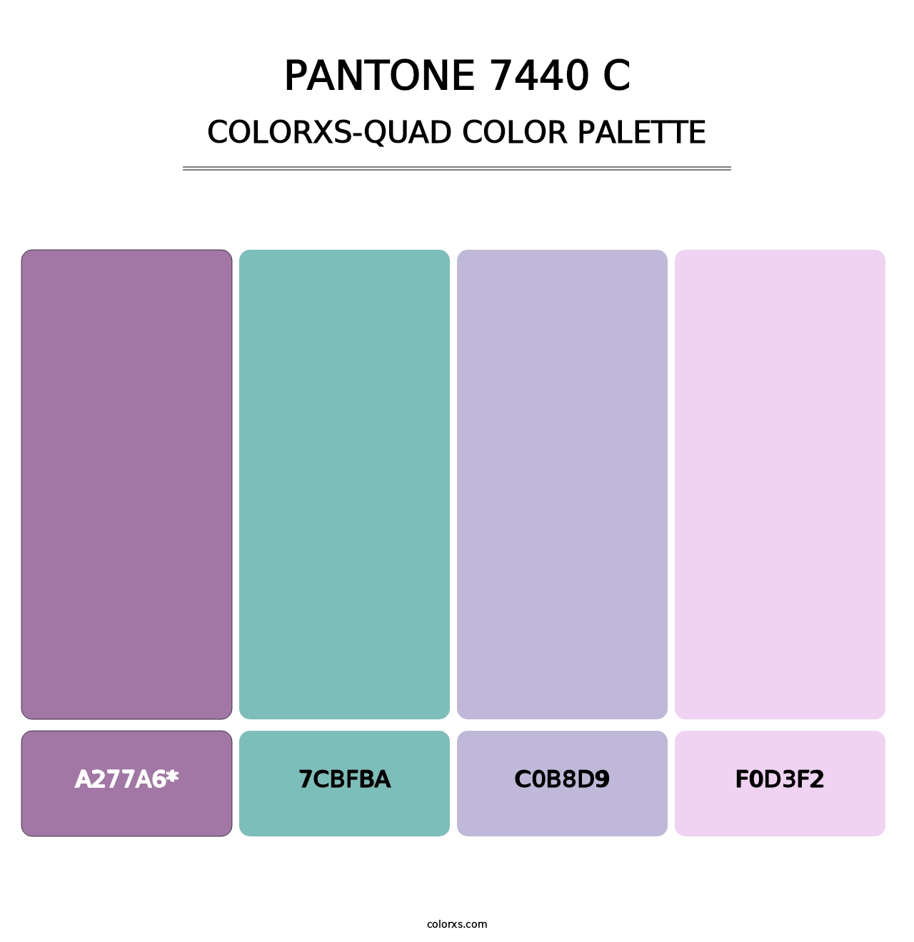 PANTONE 7440 C - Colorxs Quad Palette