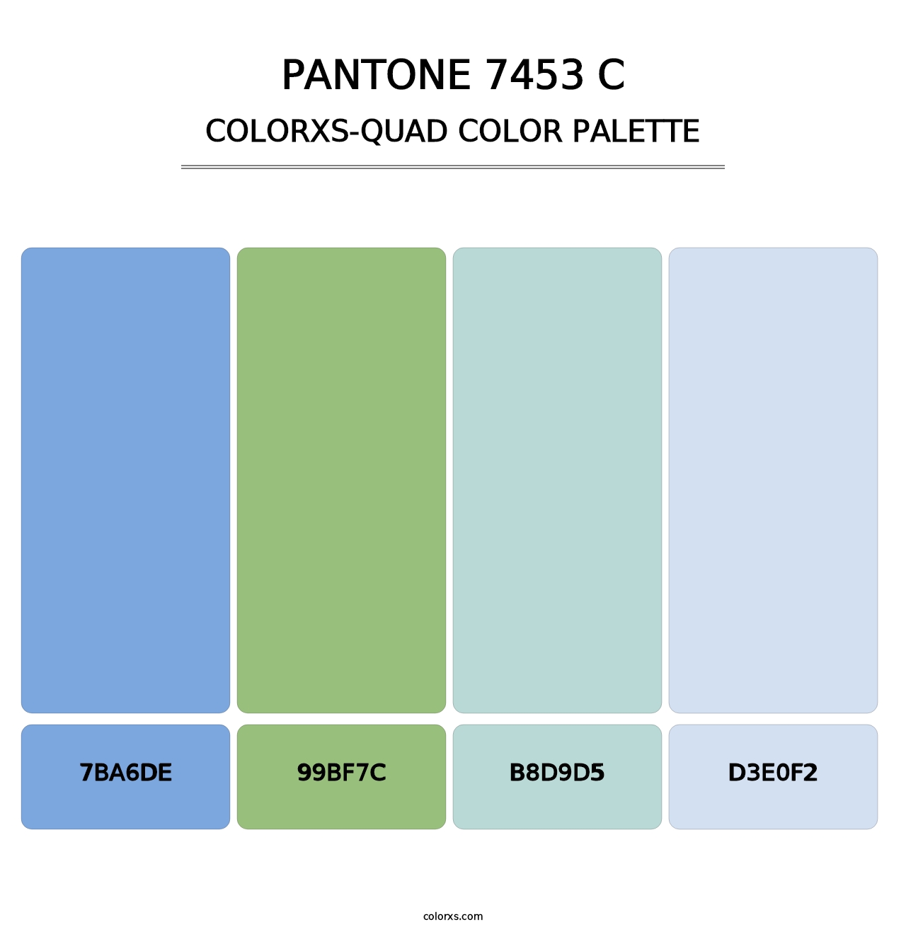 PANTONE 7453 C - Colorxs Quad Palette