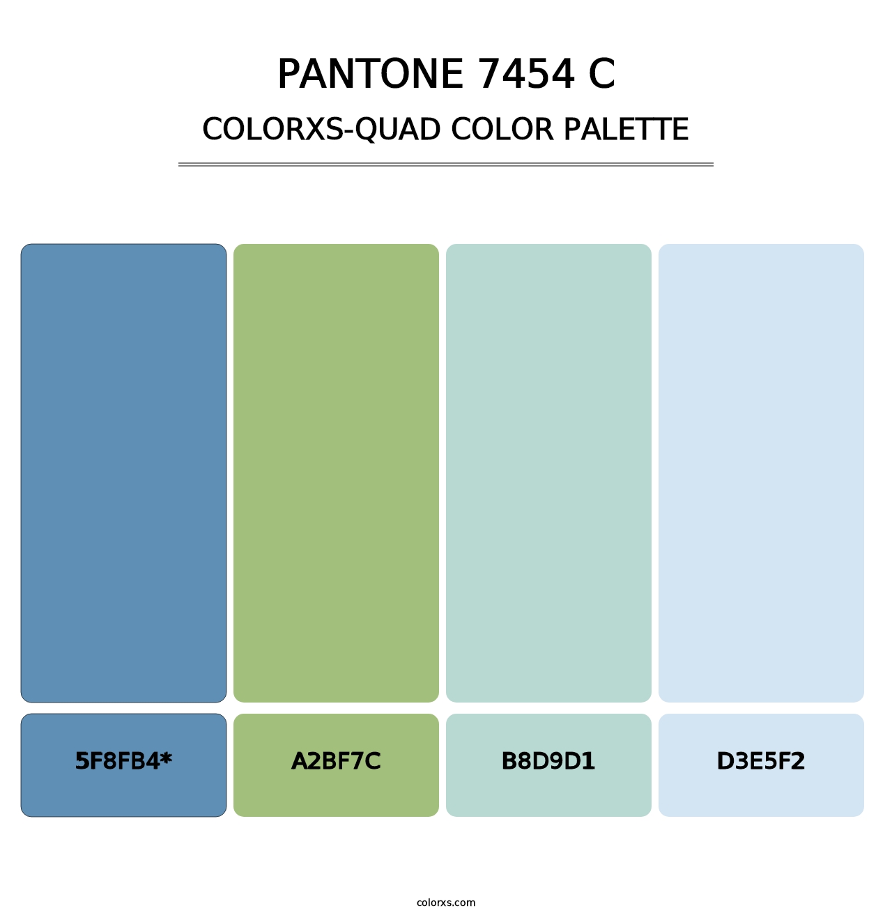 PANTONE 7454 C - Colorxs Quad Palette