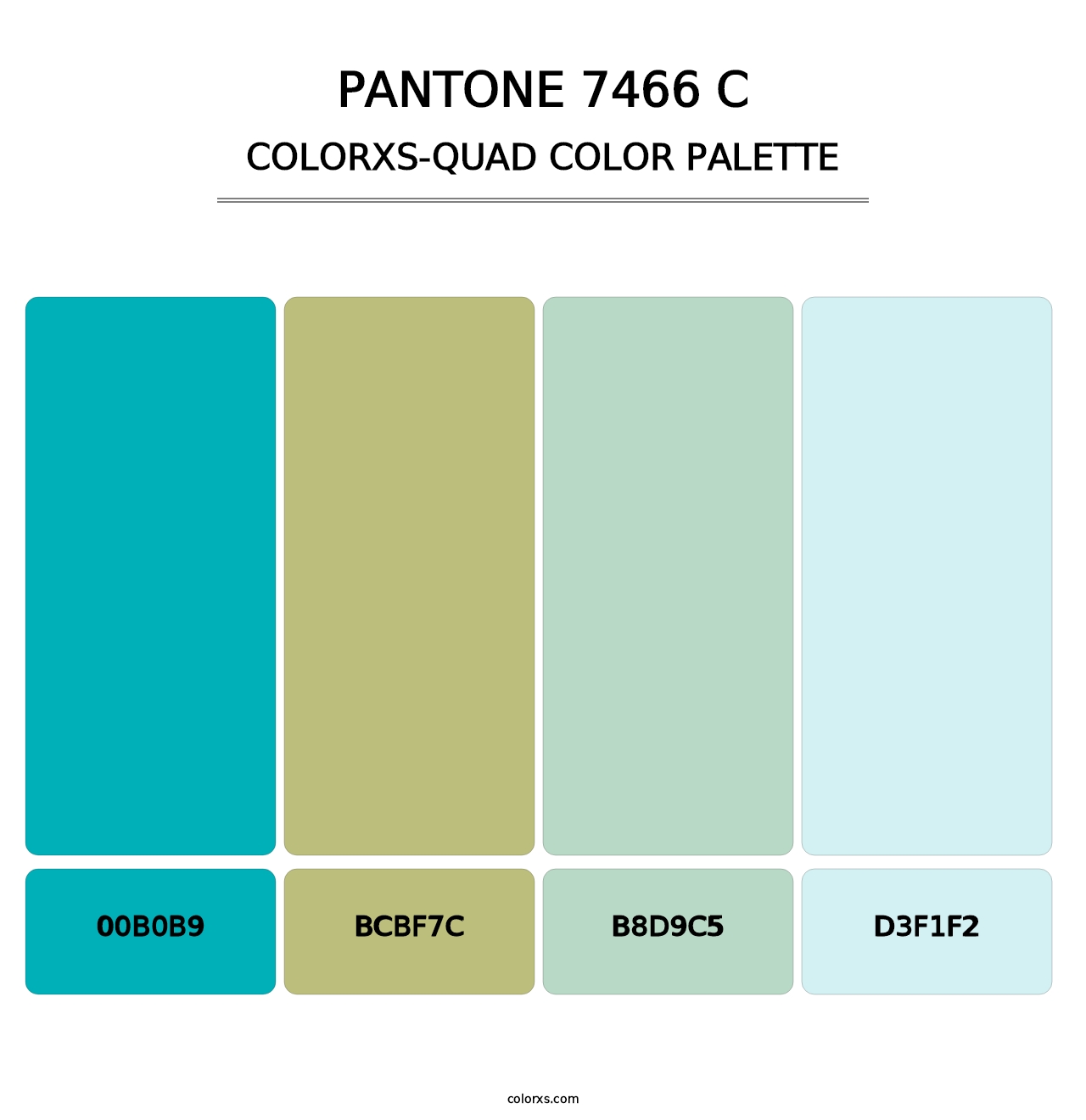 PANTONE 7466 C - Colorxs Quad Palette