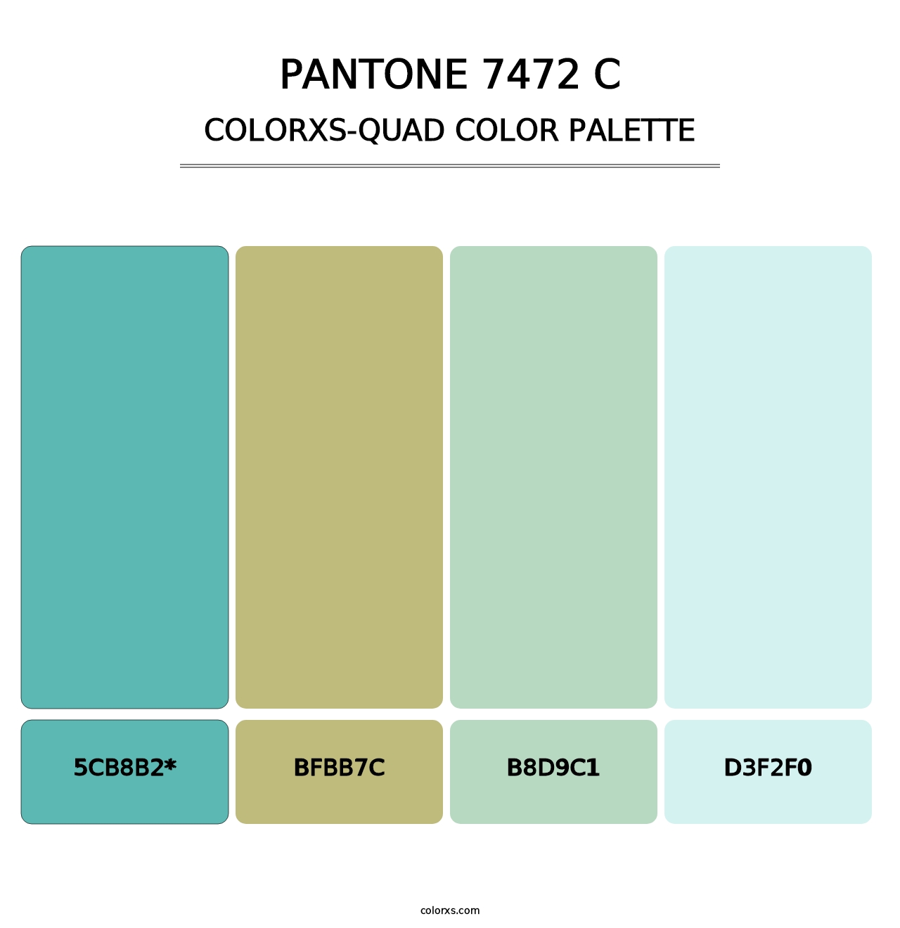 PANTONE 7472 C - Colorxs Quad Palette
