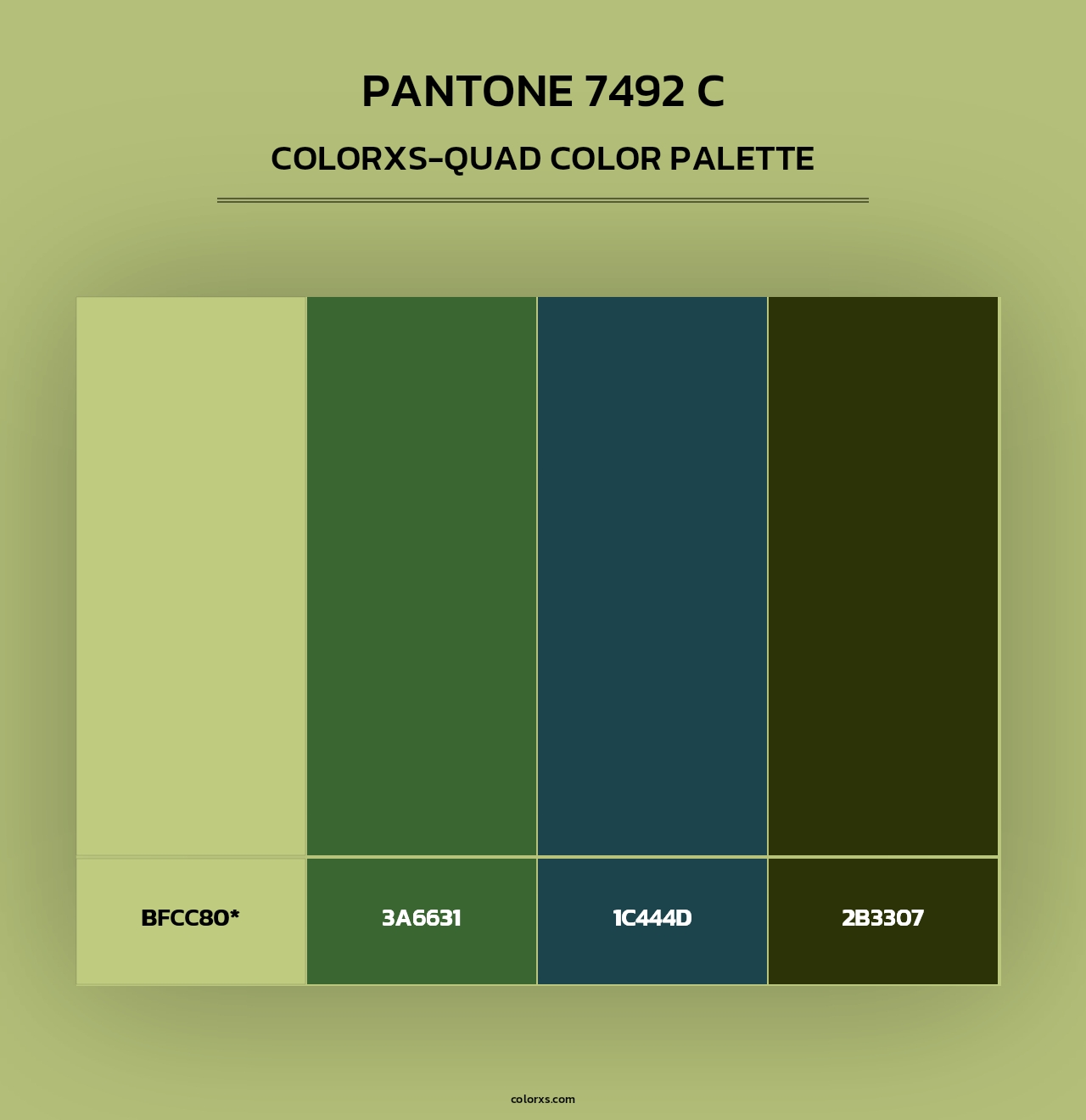 PANTONE 7492 C - Colorxs Quad Palette