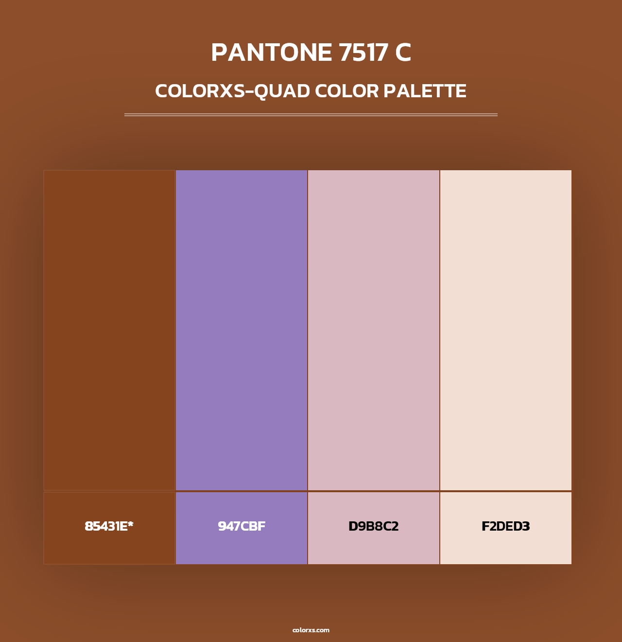 PANTONE 7517 C - Colorxs Quad Palette