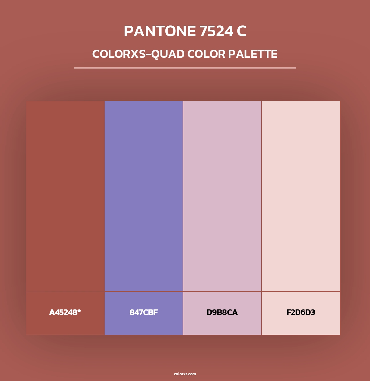 PANTONE 7524 C - Colorxs Quad Palette