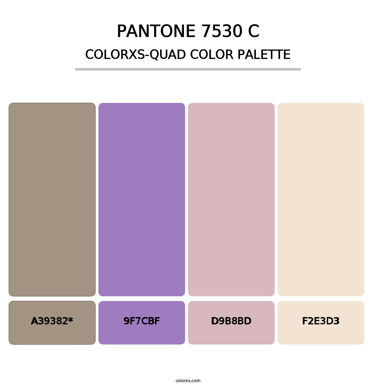 PANTONE 7530 C - Colorxs Quad Palette