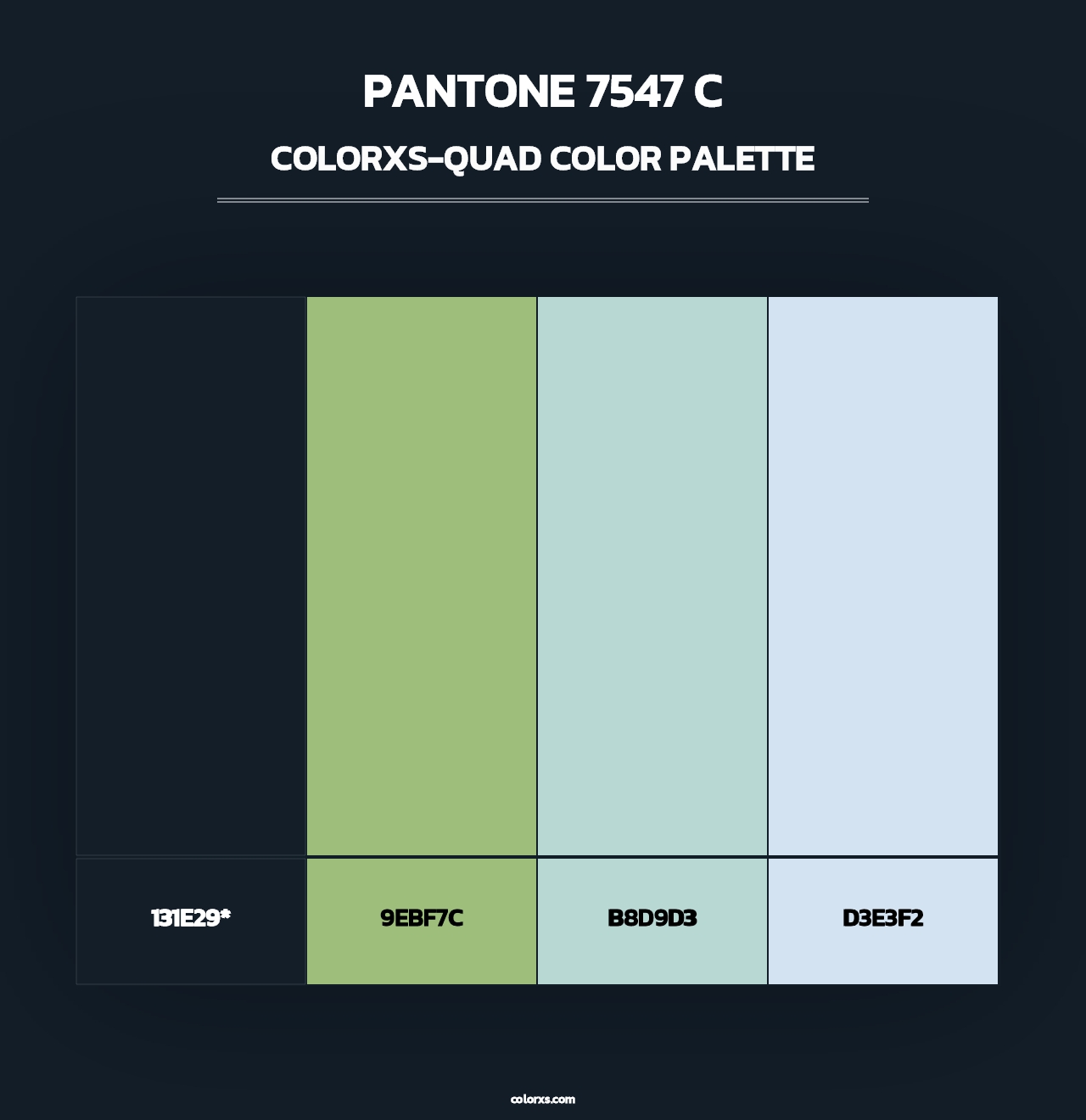 PANTONE 7547 C - Colorxs Quad Palette