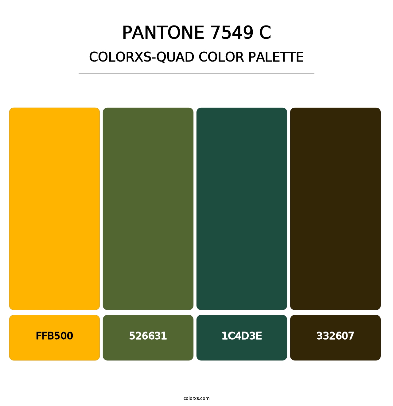 PANTONE 7549 C - Colorxs Quad Palette