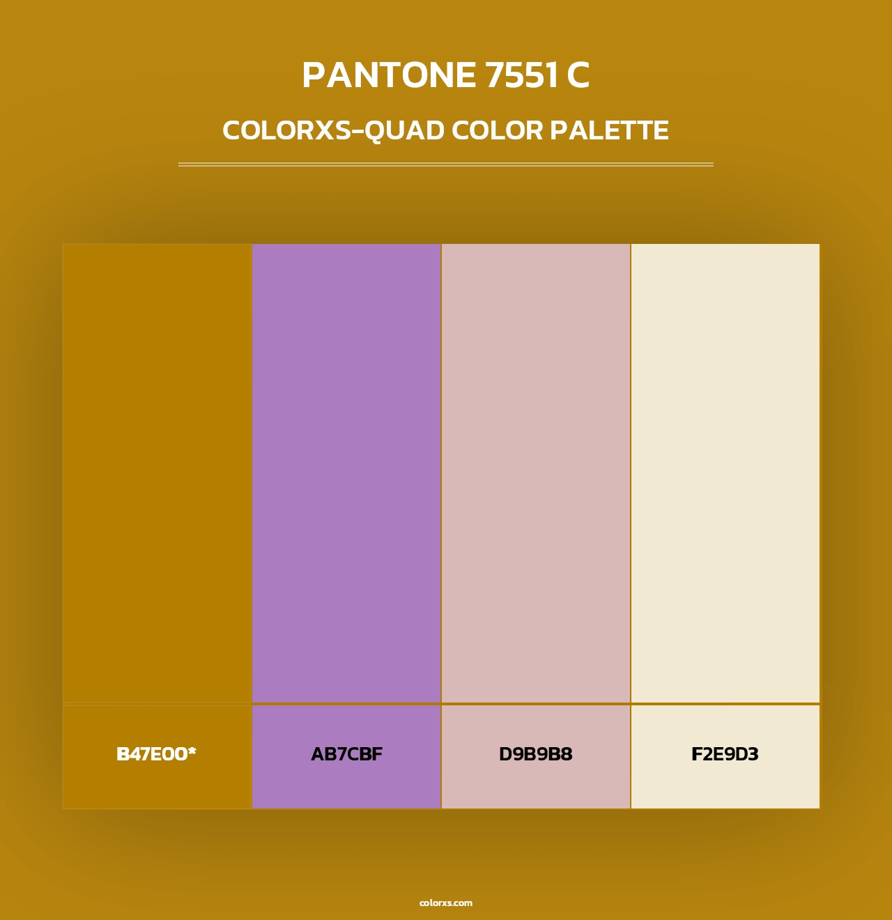 PANTONE 7551 C - Colorxs Quad Palette