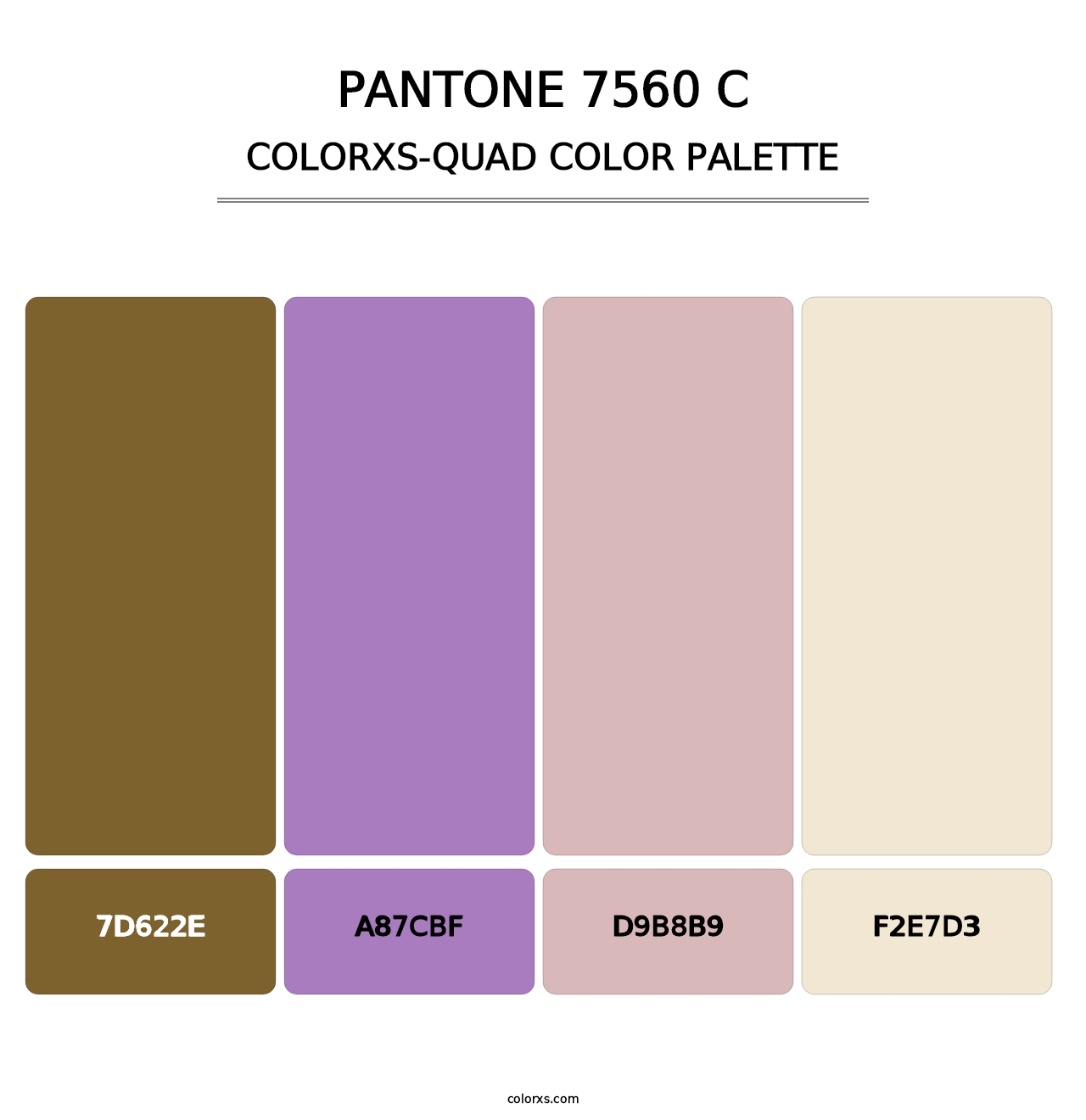 PANTONE 7560 C - Colorxs Quad Palette