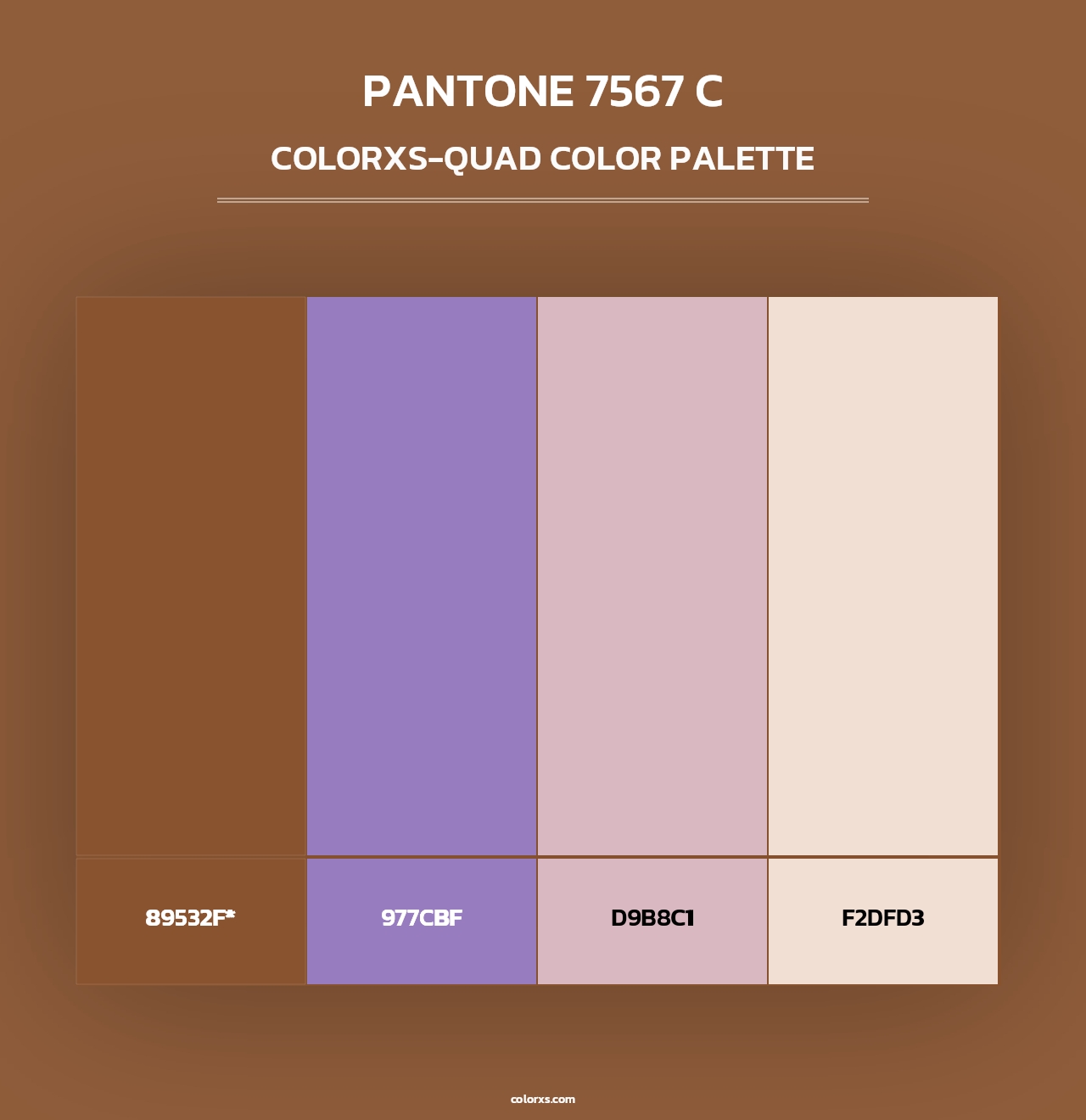 PANTONE 7567 C - Colorxs Quad Palette