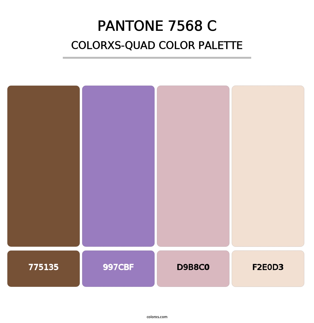 PANTONE 7568 C - Colorxs Quad Palette