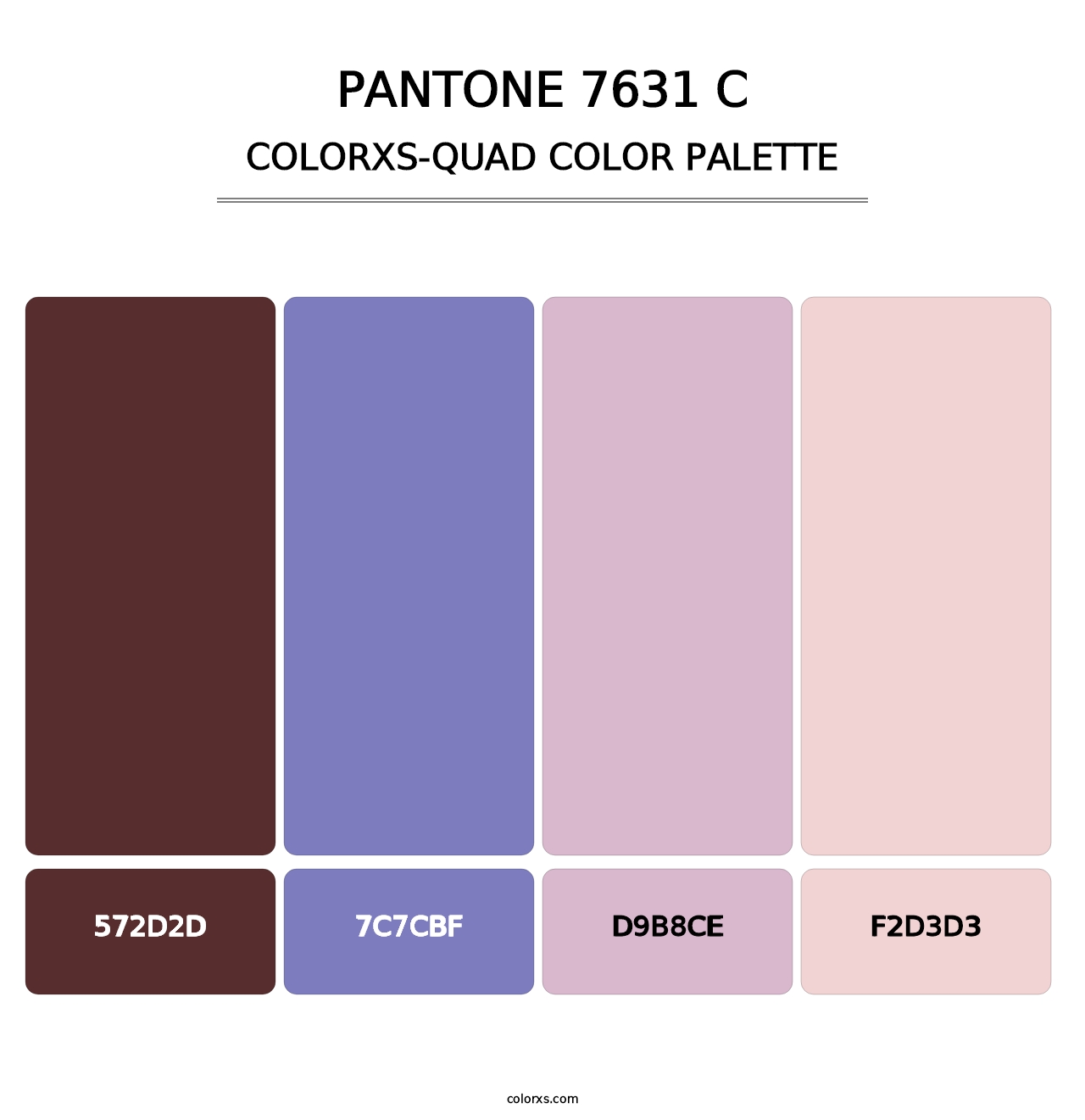 PANTONE 7631 C - Colorxs Quad Palette