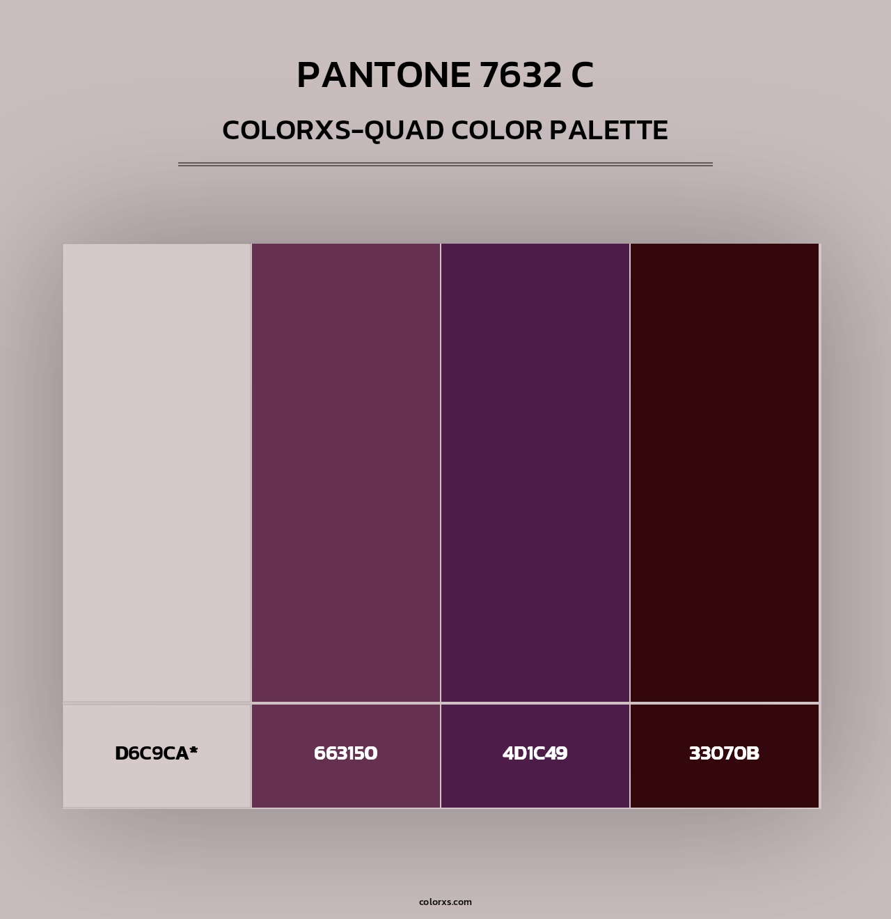 PANTONE 7632 C - Colorxs Quad Palette