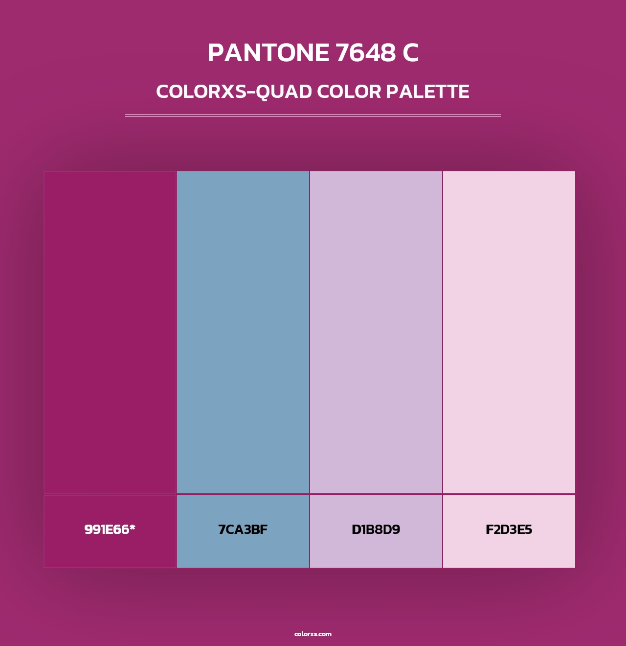 PANTONE 7648 C - Colorxs Quad Palette