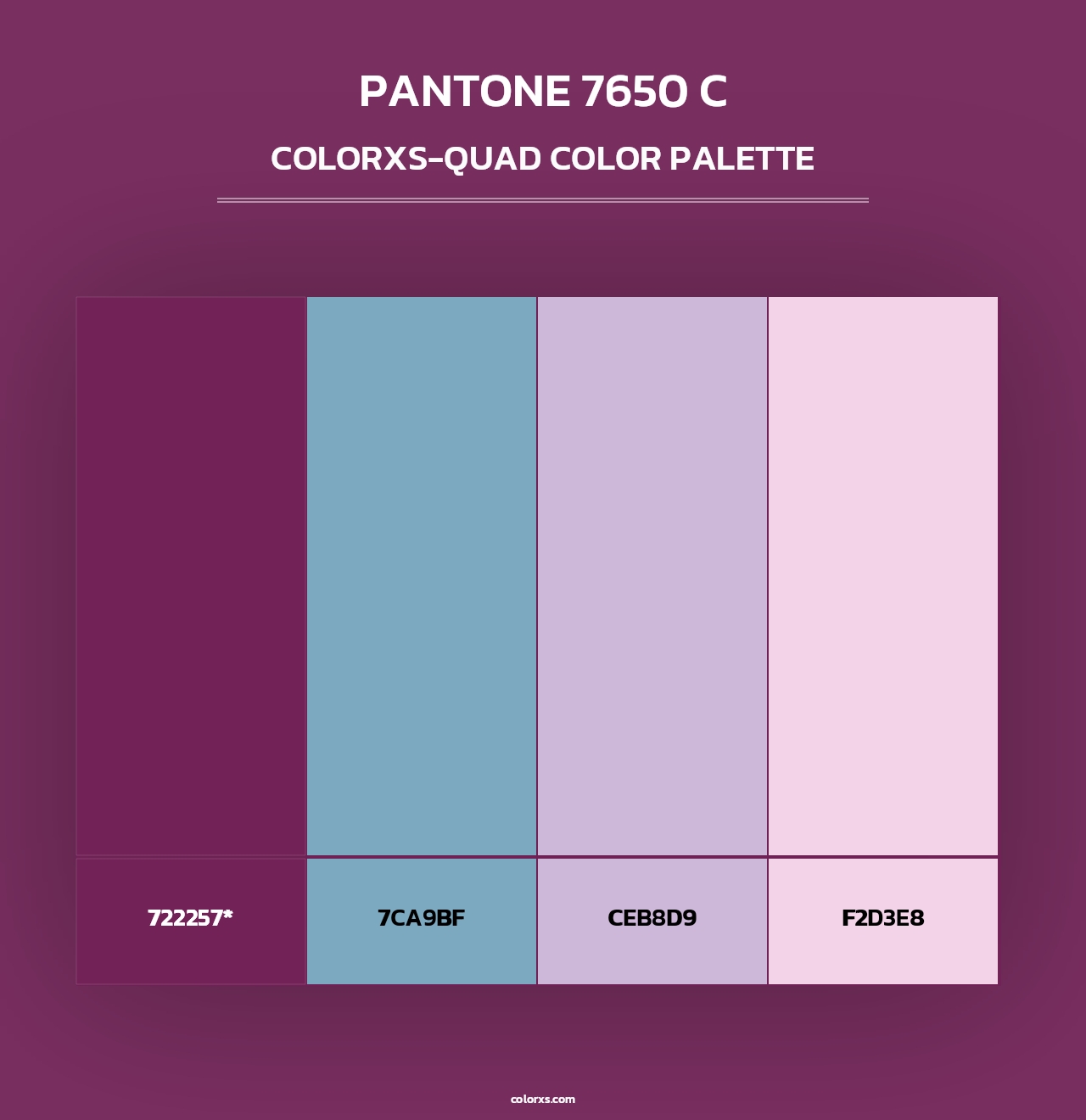PANTONE 7650 C - Colorxs Quad Palette