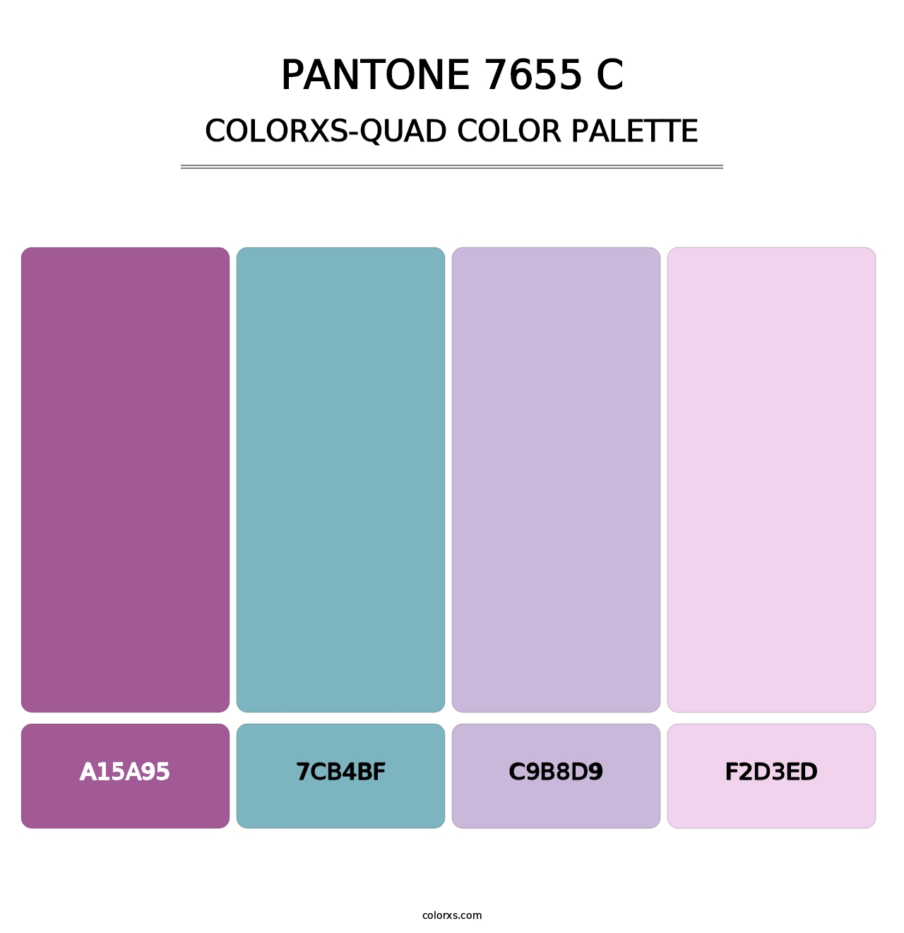 PANTONE 7655 C - Colorxs Quad Palette