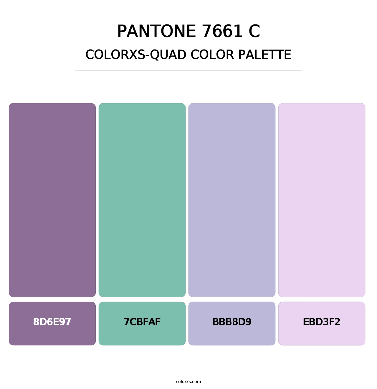PANTONE 7661 C - Colorxs Quad Palette