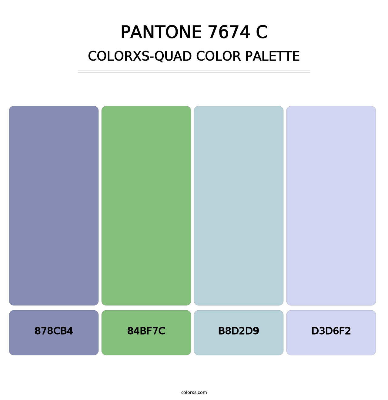 PANTONE 7674 C - Colorxs Quad Palette
