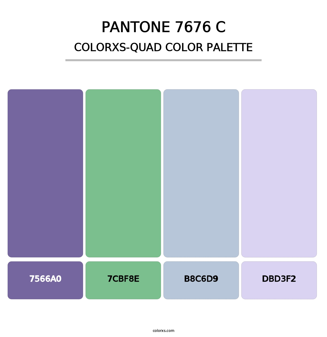 PANTONE 7676 C - Colorxs Quad Palette