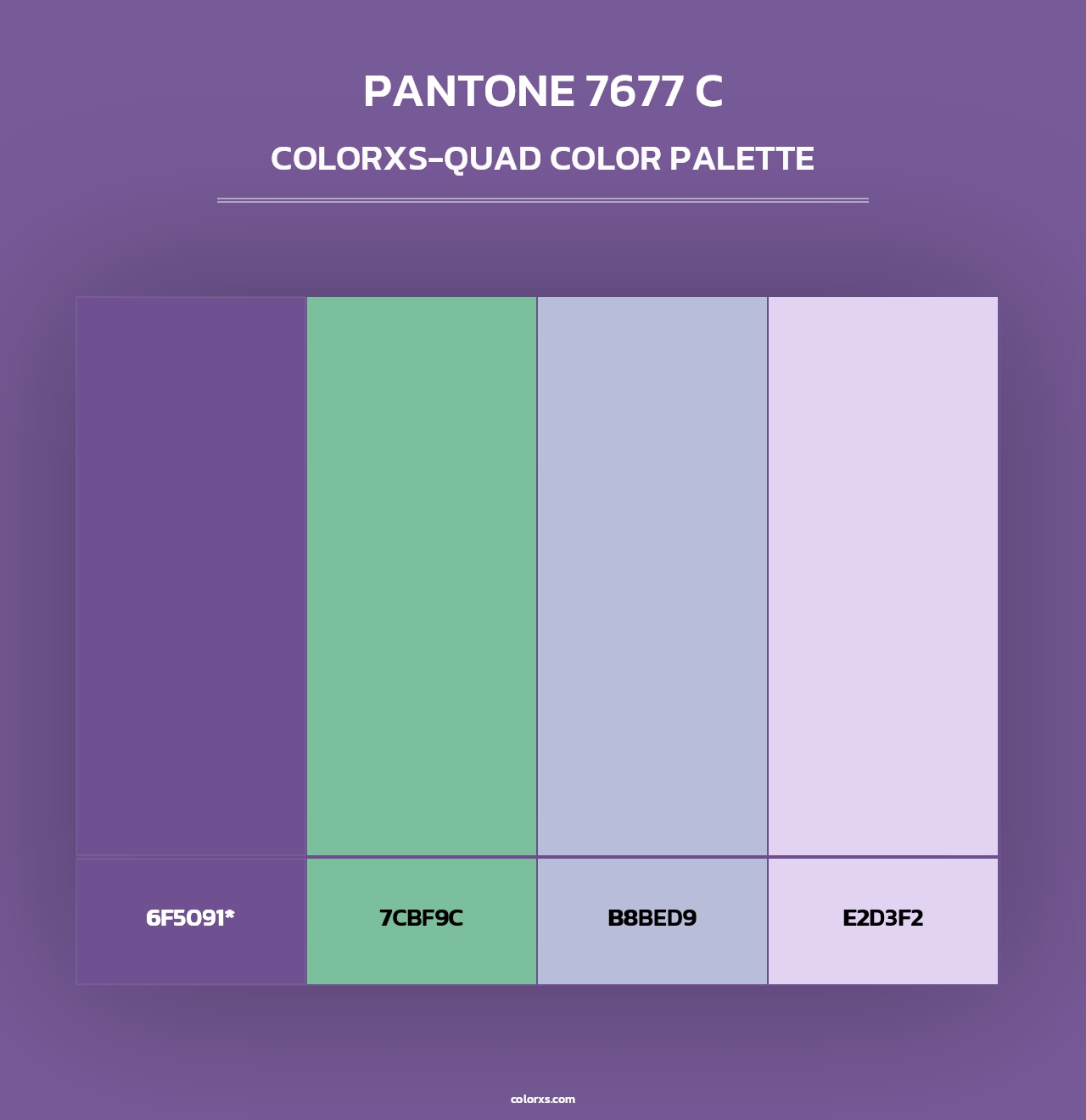 PANTONE 7677 C - Colorxs Quad Palette