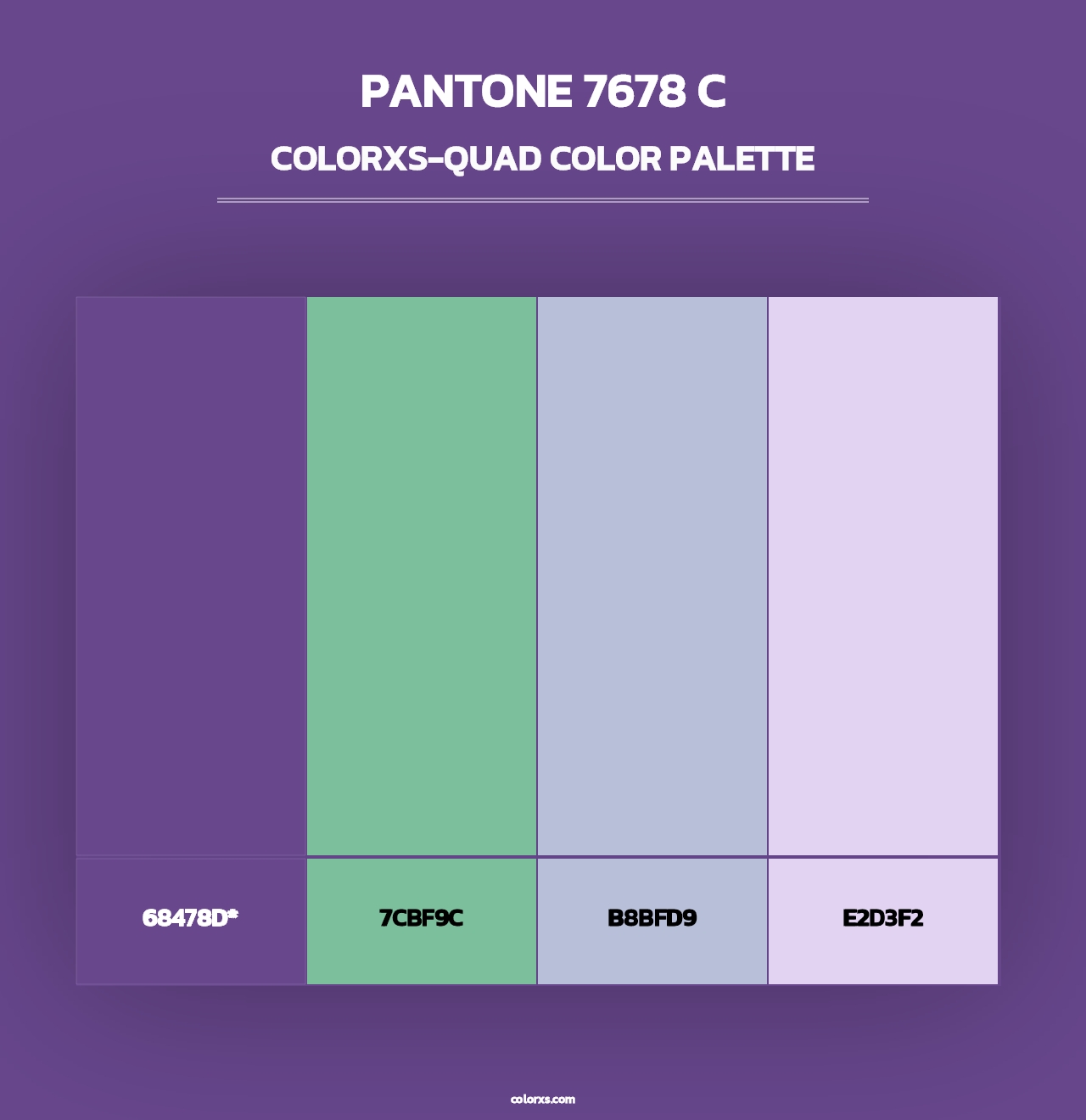 PANTONE 7678 C - Colorxs Quad Palette