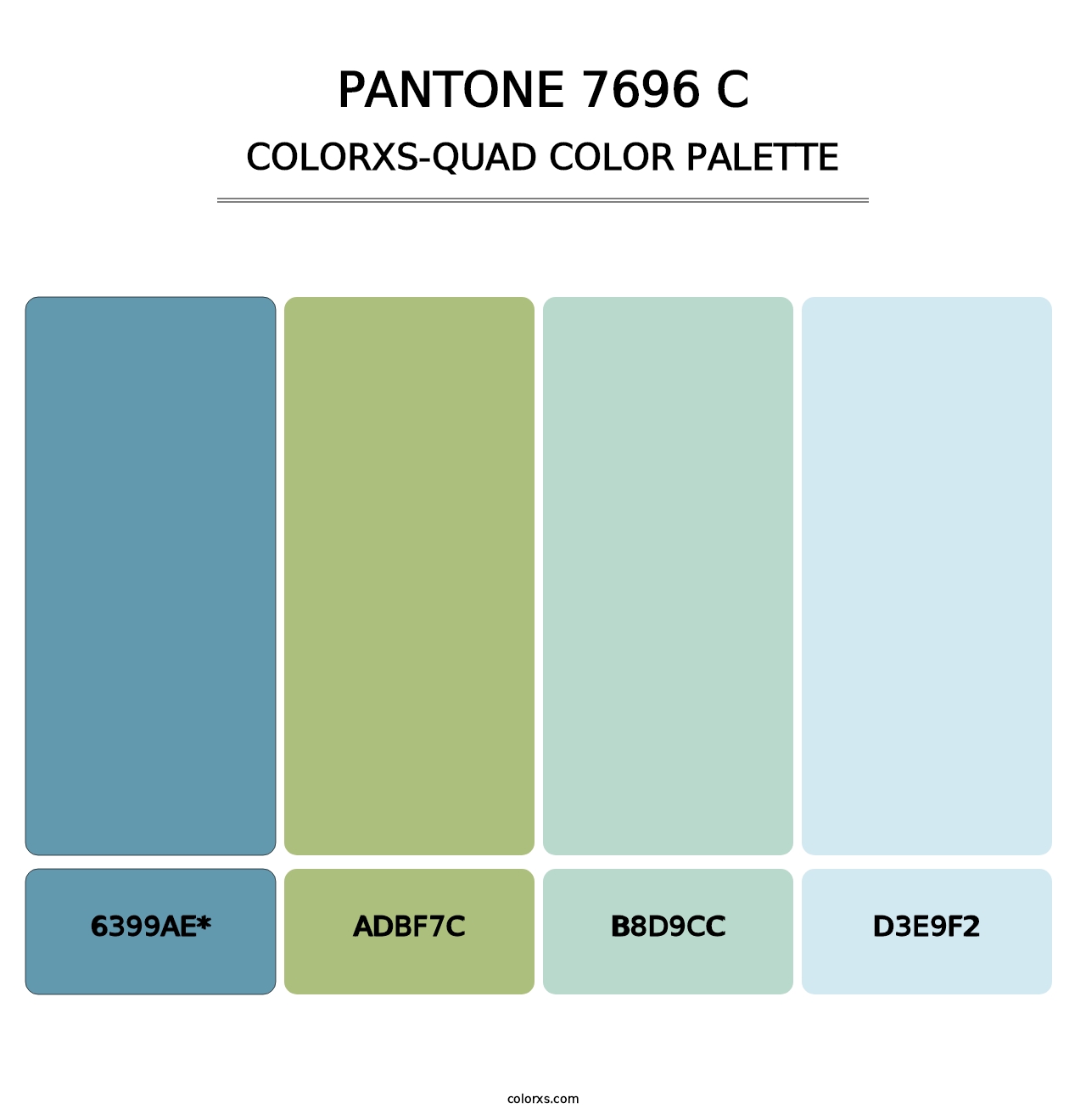 PANTONE 7696 C - Colorxs Quad Palette