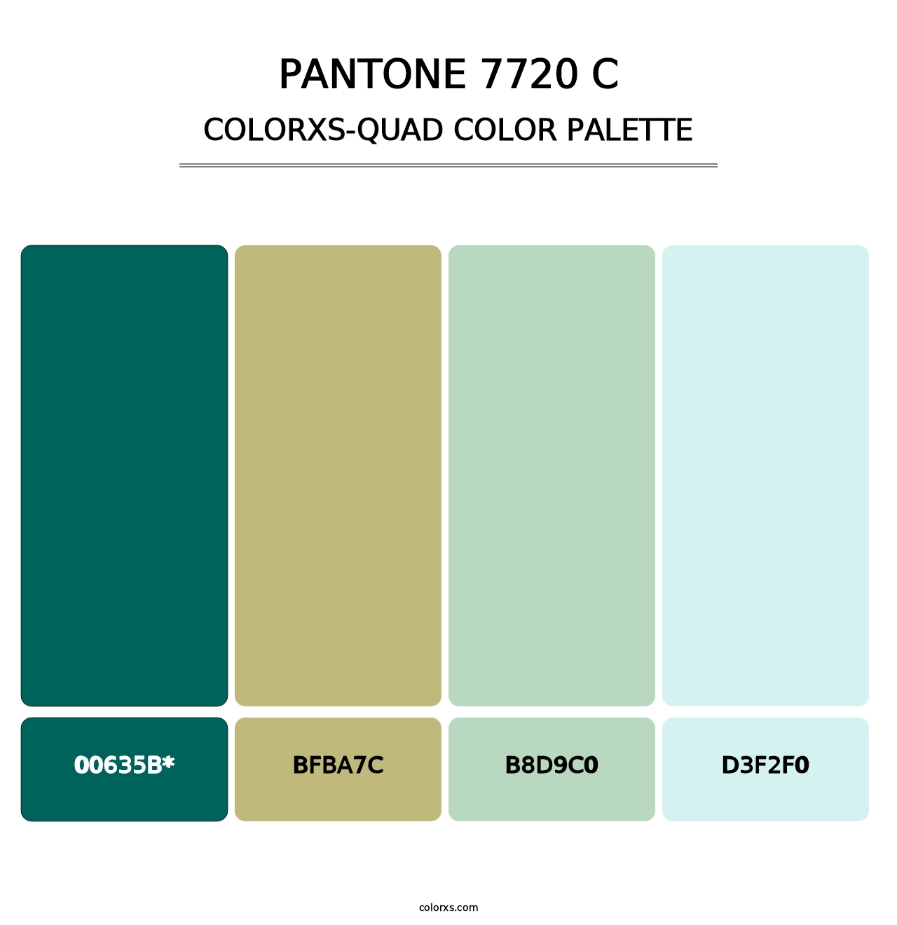 PANTONE 7720 C - Colorxs Quad Palette