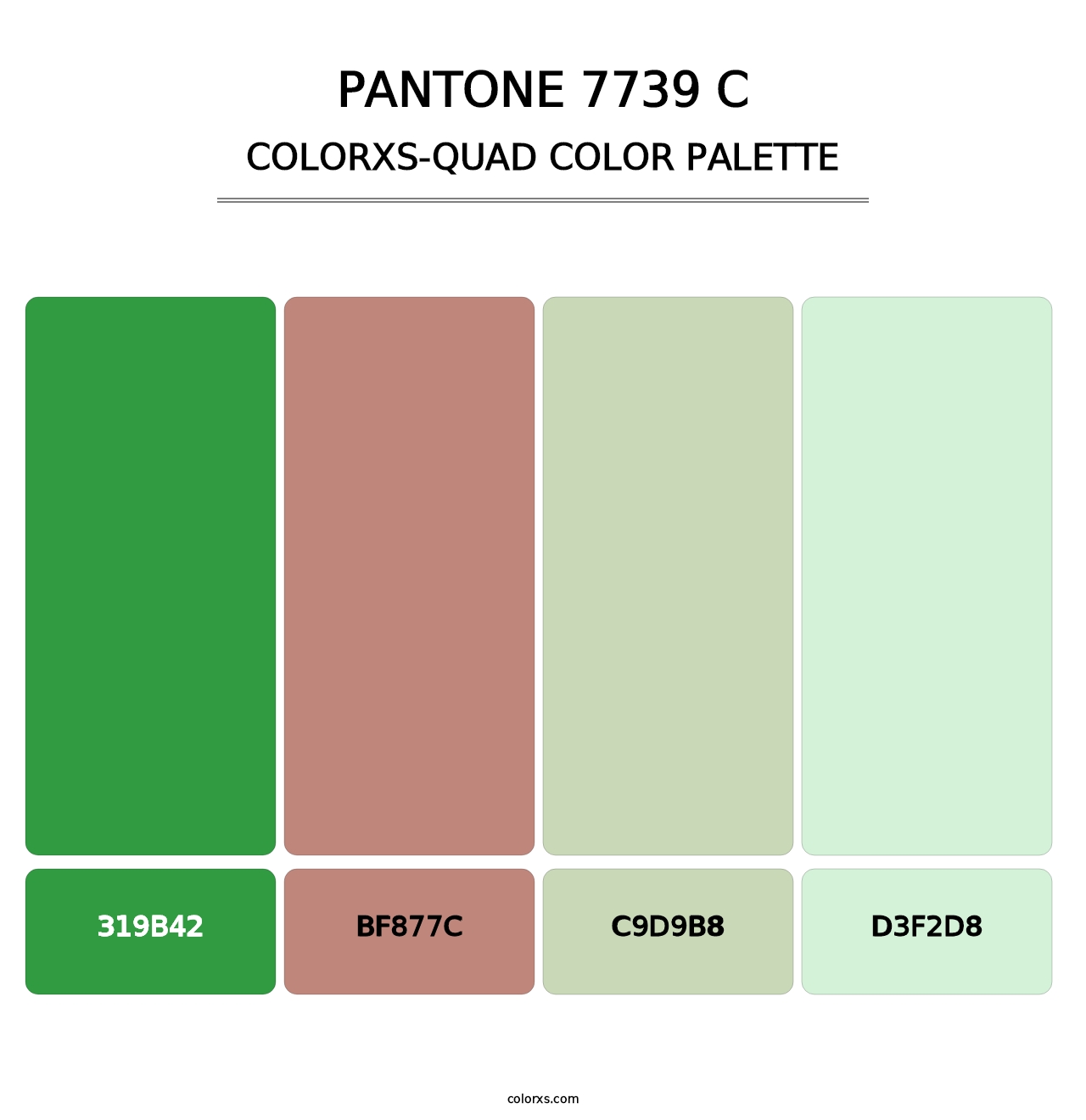 PANTONE 7739 C - Colorxs Quad Palette