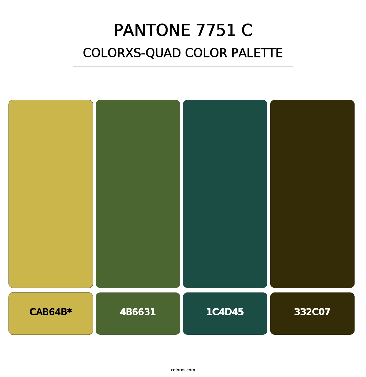 PANTONE 7751 C - Colorxs Quad Palette