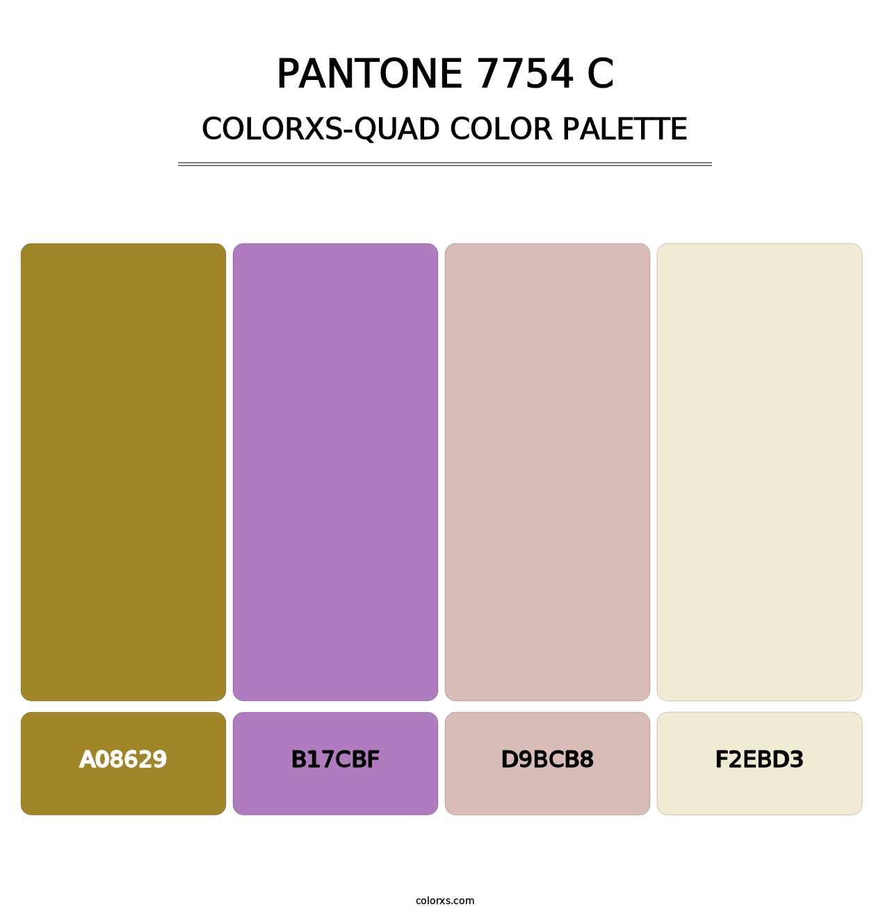 PANTONE 7754 C - Colorxs Quad Palette