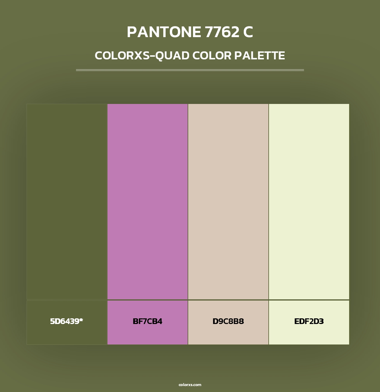 PANTONE 7762 C - Colorxs Quad Palette