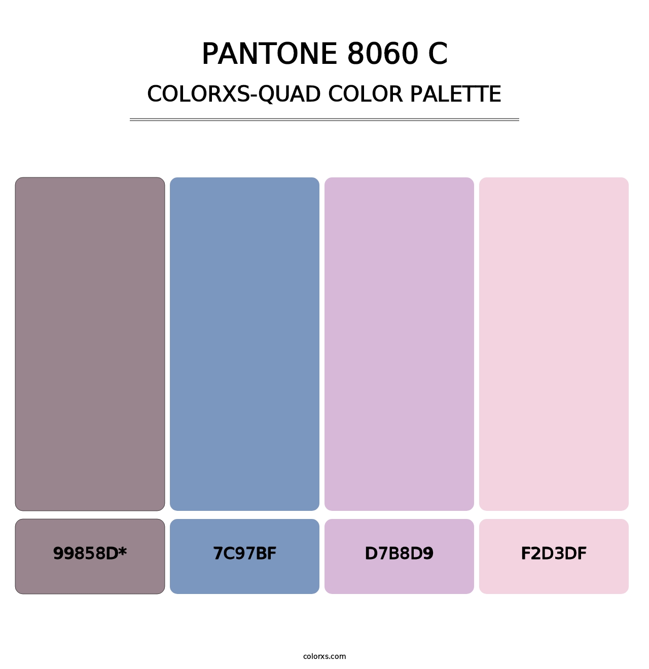 PANTONE 8060 C - Colorxs Quad Palette