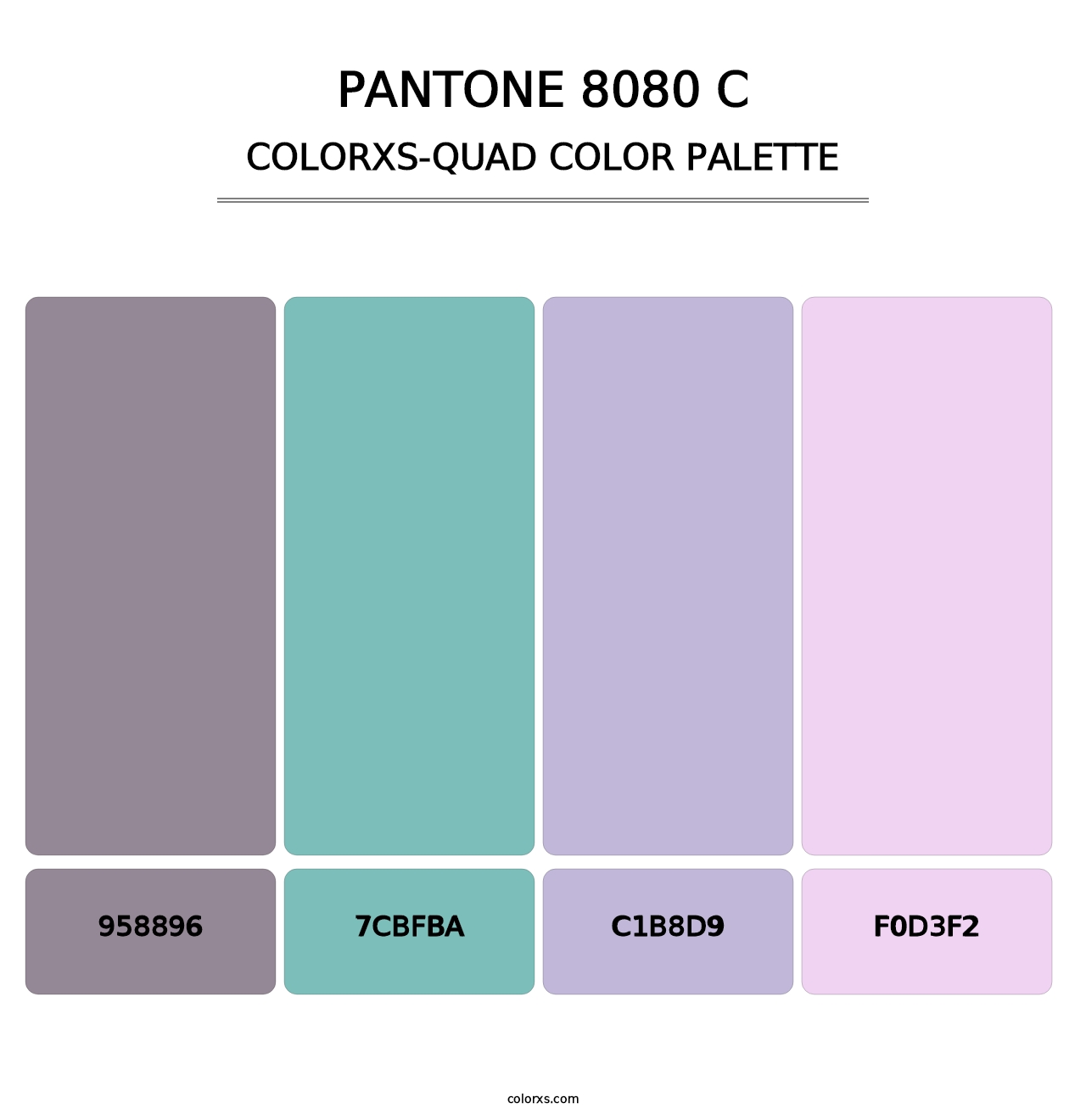 PANTONE 8080 C - Colorxs Quad Palette
