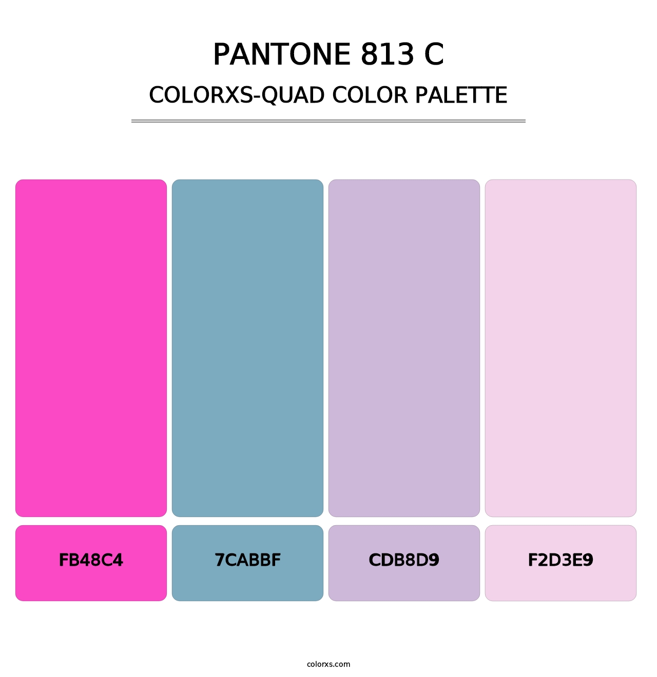 PANTONE 813 C - Colorxs Quad Palette
