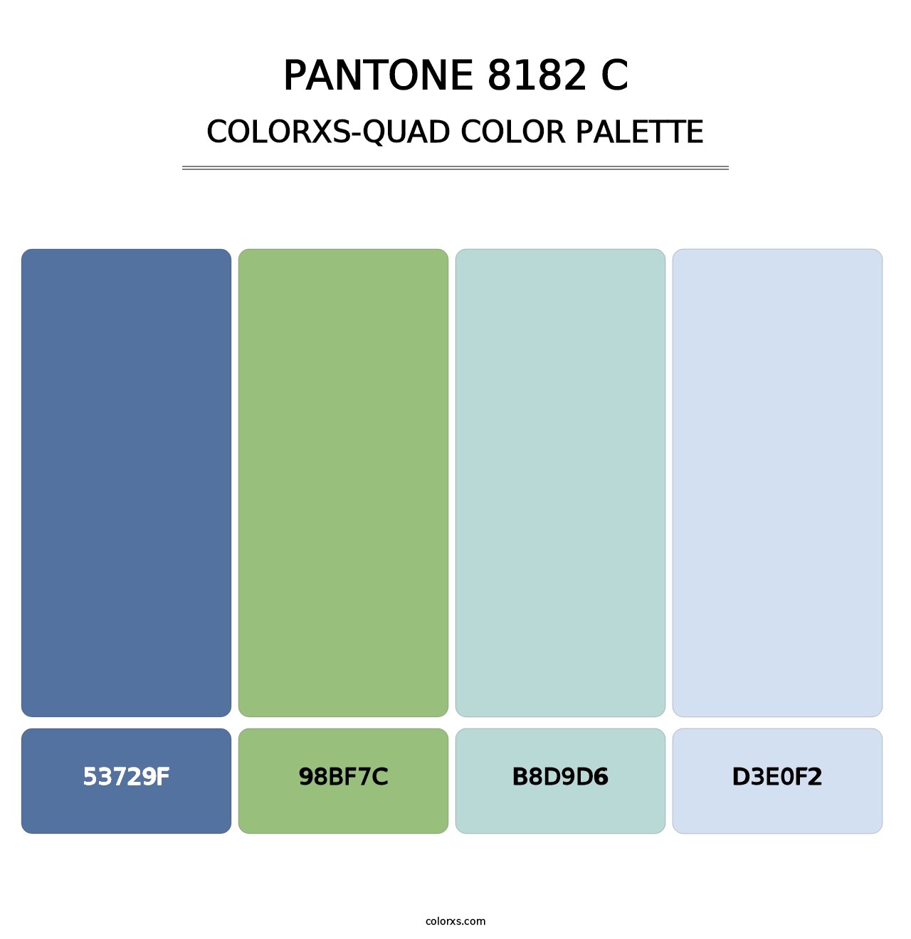 PANTONE 8182 C - Colorxs Quad Palette