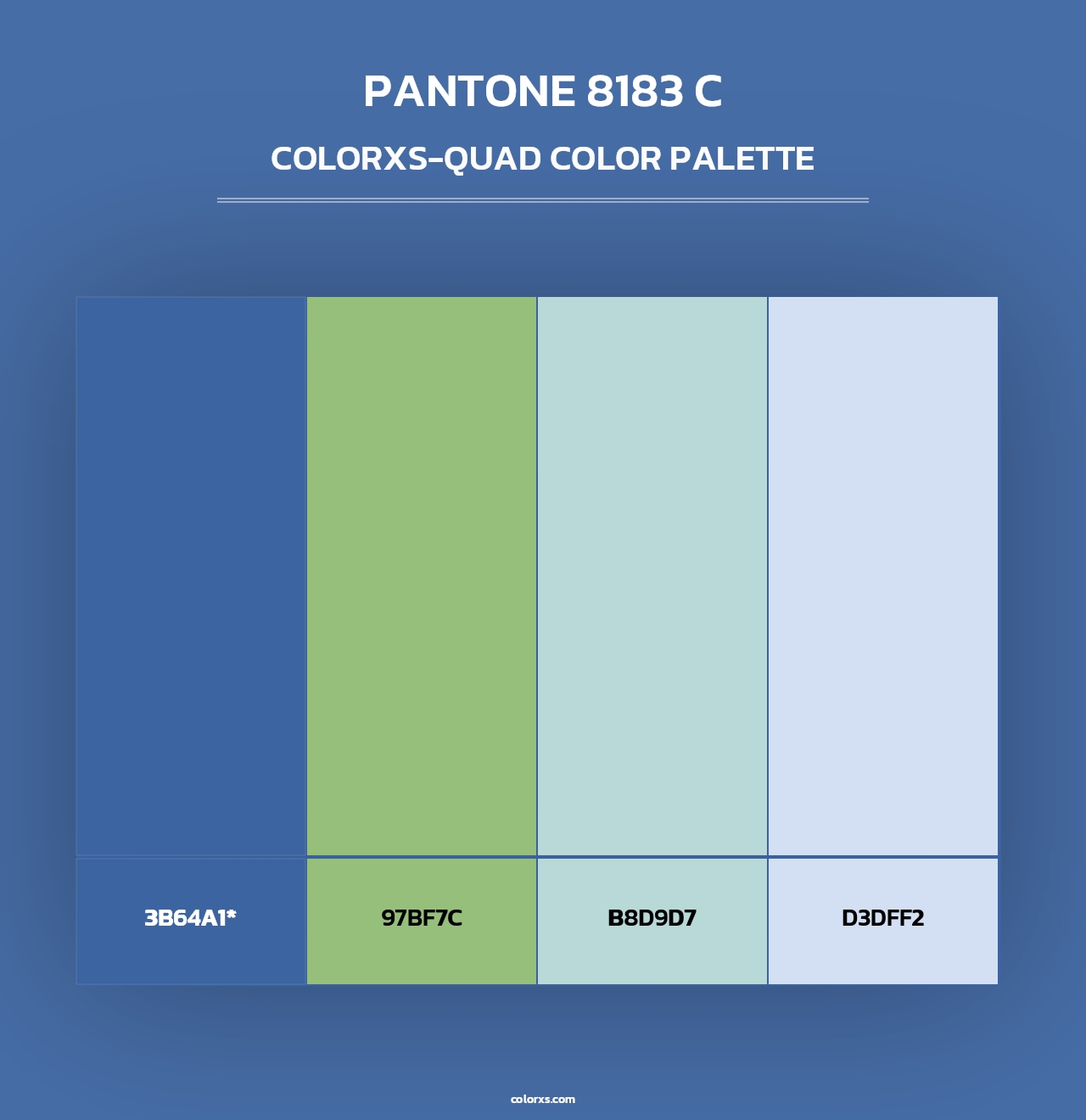 PANTONE 8183 C - Colorxs Quad Palette