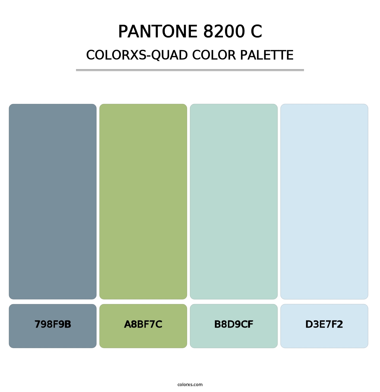 PANTONE 8200 C - Colorxs Quad Palette
