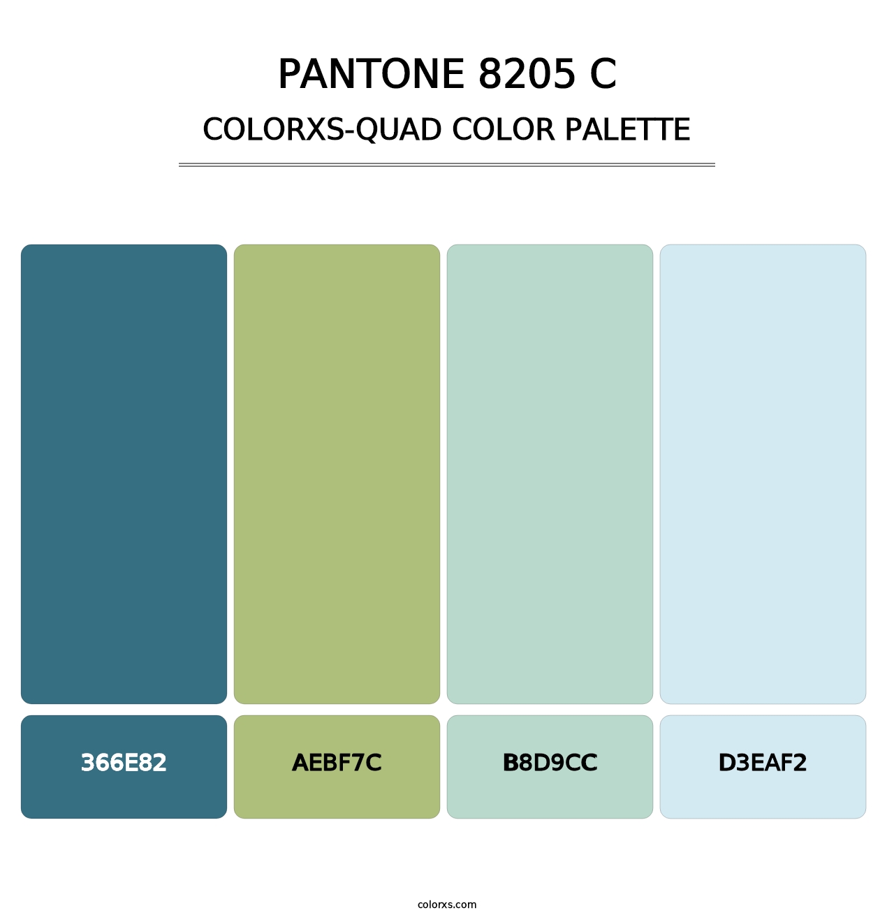 PANTONE 8205 C - Colorxs Quad Palette