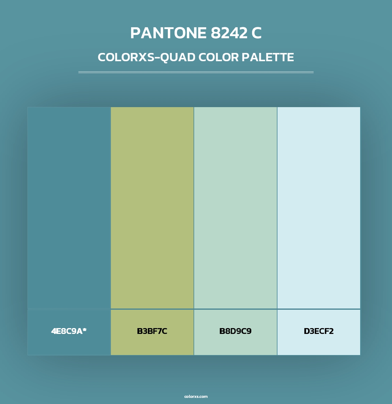 PANTONE 8242 C - Colorxs Quad Palette