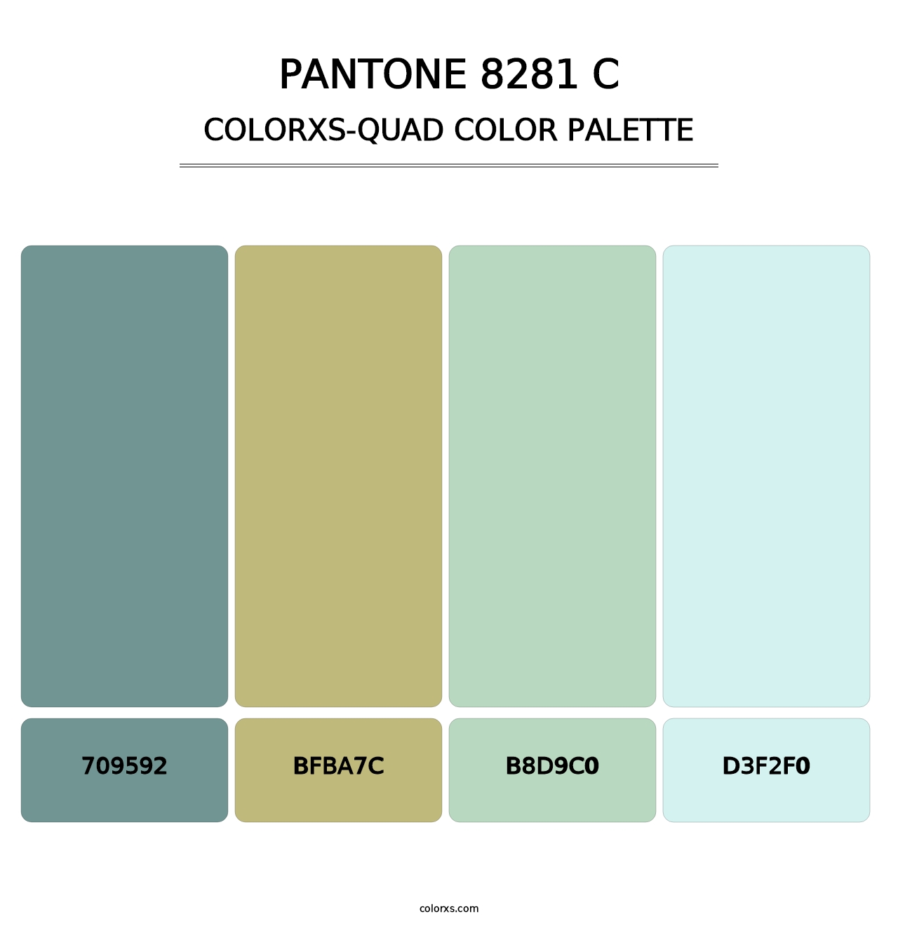 PANTONE 8281 C - Colorxs Quad Palette
