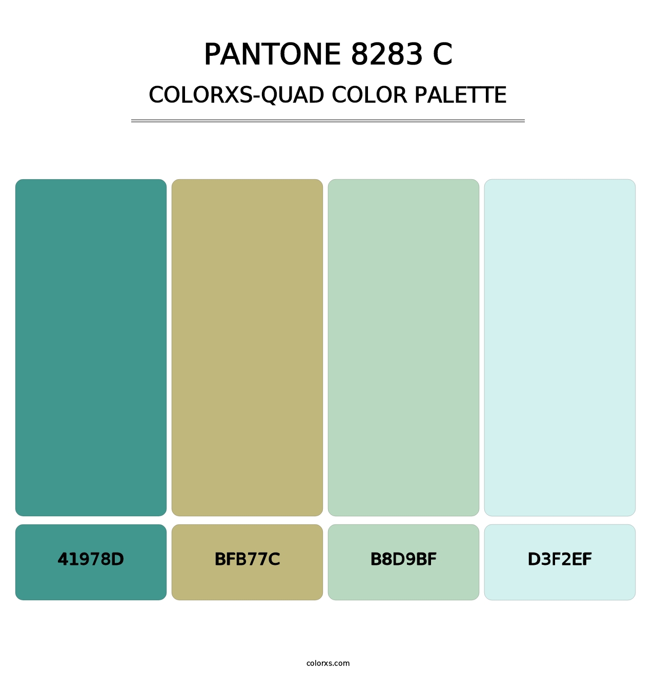 PANTONE 8283 C - Colorxs Quad Palette