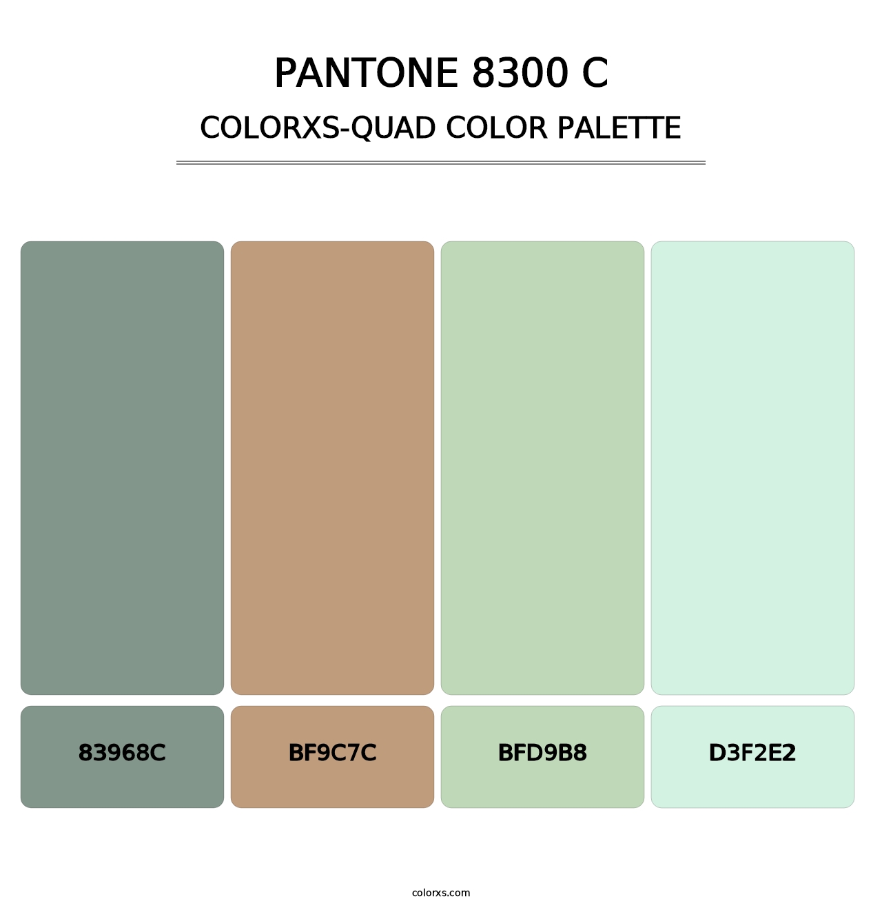 PANTONE 8300 C - Colorxs Quad Palette