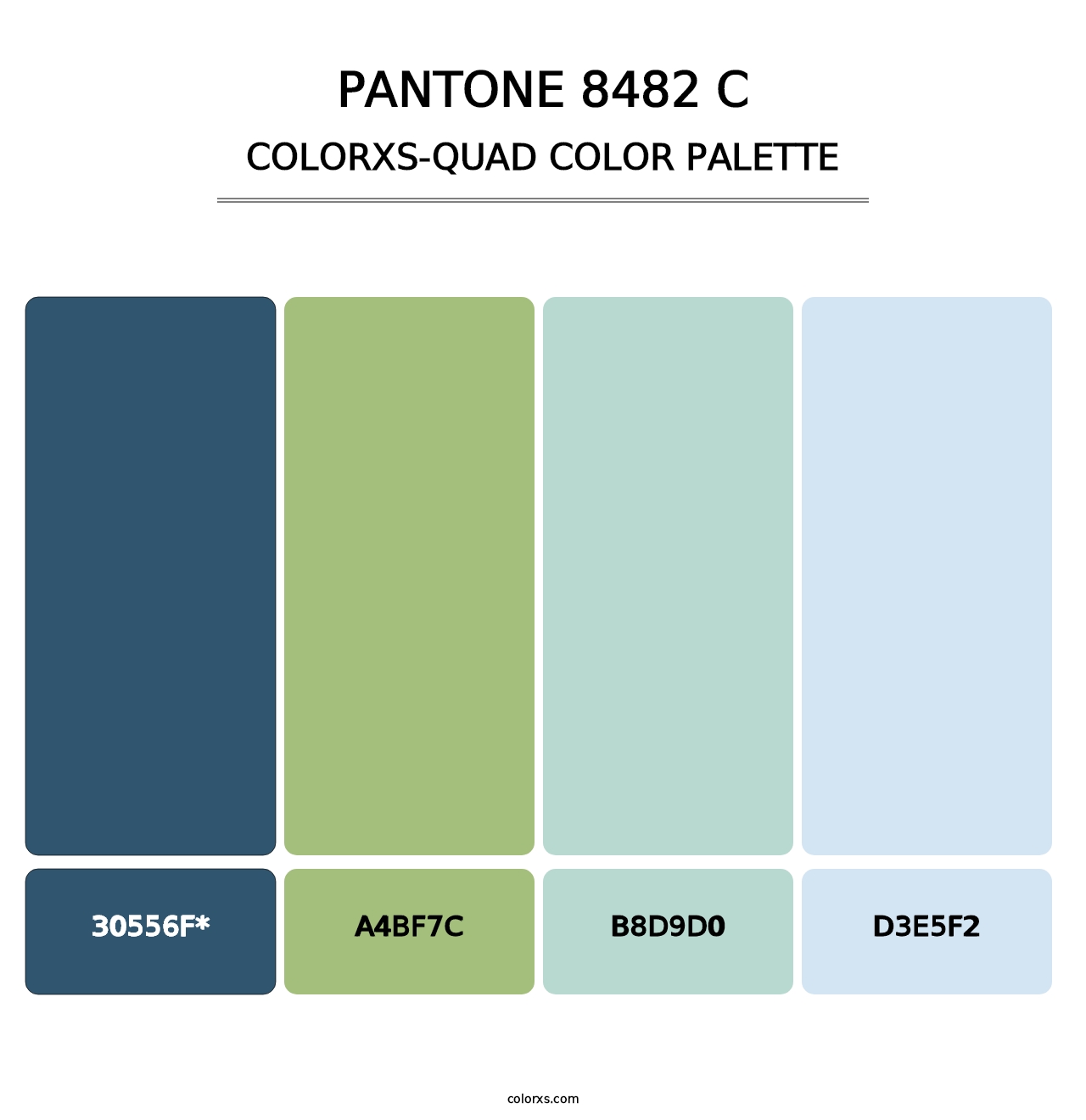 PANTONE 8482 C - Colorxs Quad Palette