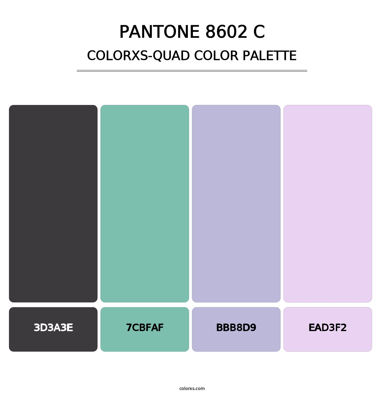 PANTONE 8602 C - Colorxs Quad Palette