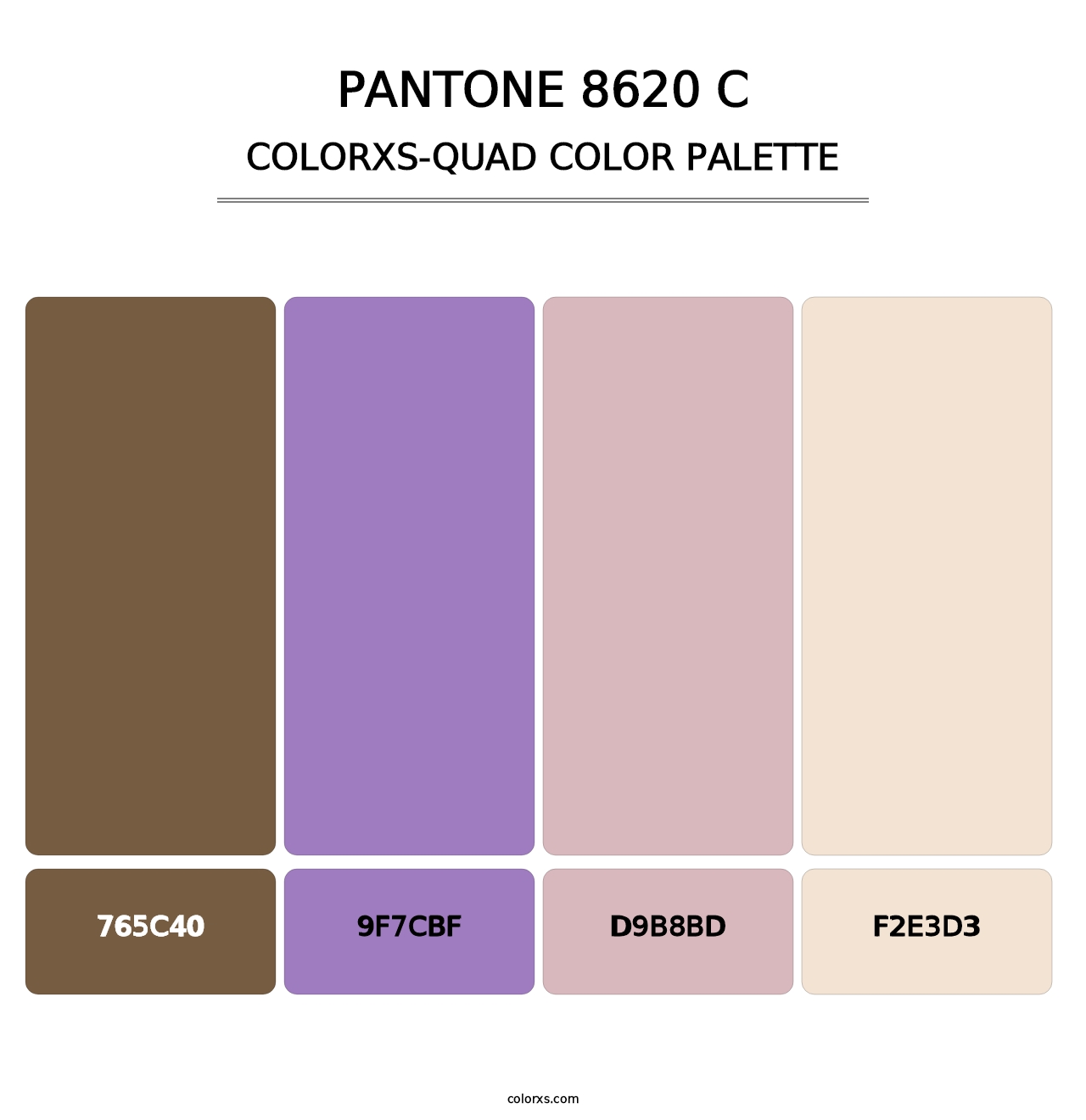 PANTONE 8620 C - Colorxs Quad Palette